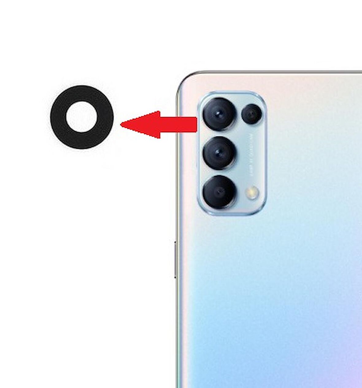 Oppo Reno5 Kamera Lensi Camı CPH2159