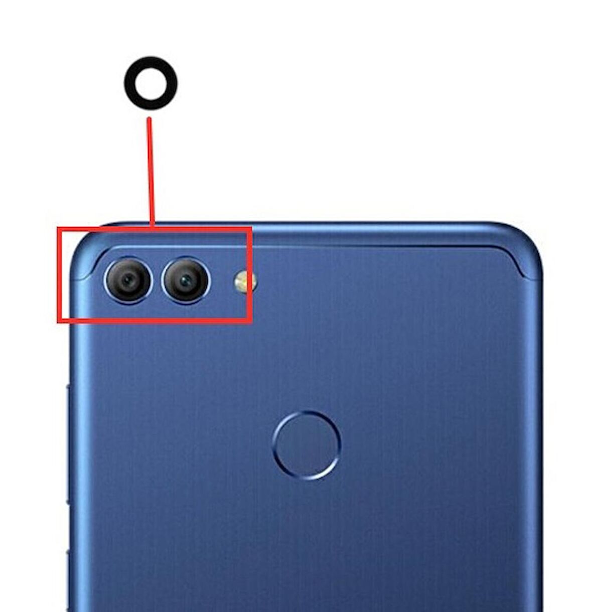 Huawei Y9 2018 Kamera Lensi Camı FLA-AL10 FLA-AL00 FLA-LX1 FLA-LX2 FLA-LX3 LDN-AL00