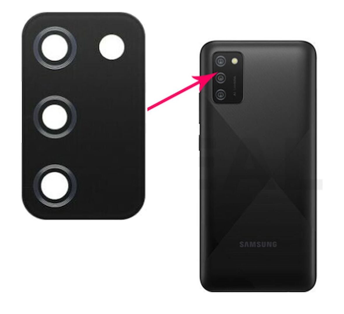 Samsung Galaxy A02s Kamera Lensi Cam SM-A025F