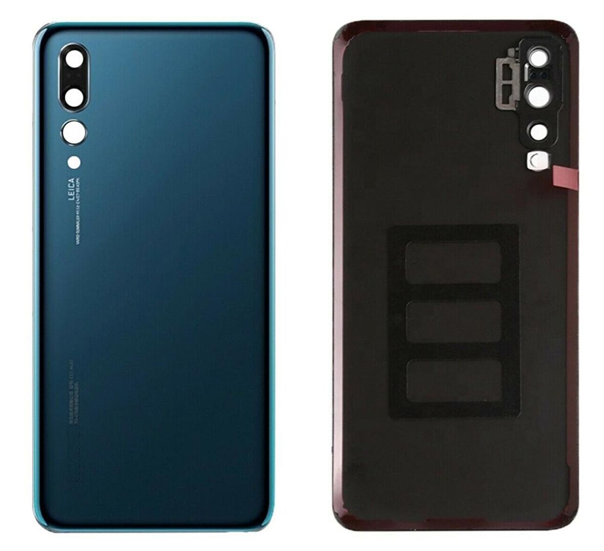 Huawei P20 Pro Arka Pil Batarya Kapağı Cam Kamera Lensli CLT-L09 CLT-L29