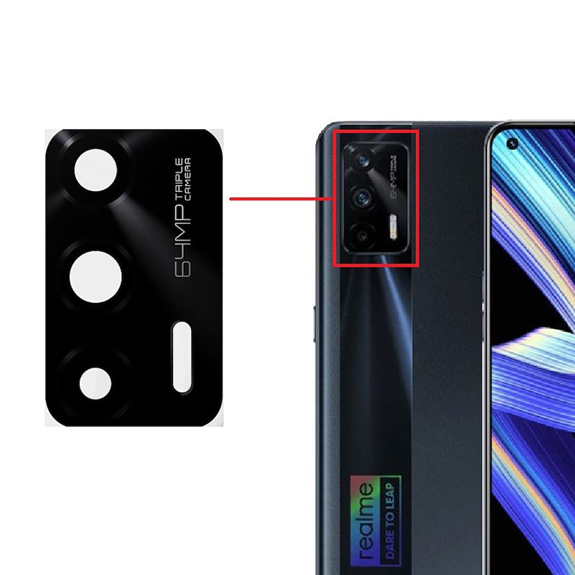 Realme GT Neo Kamera Lensi Camı RMX3031