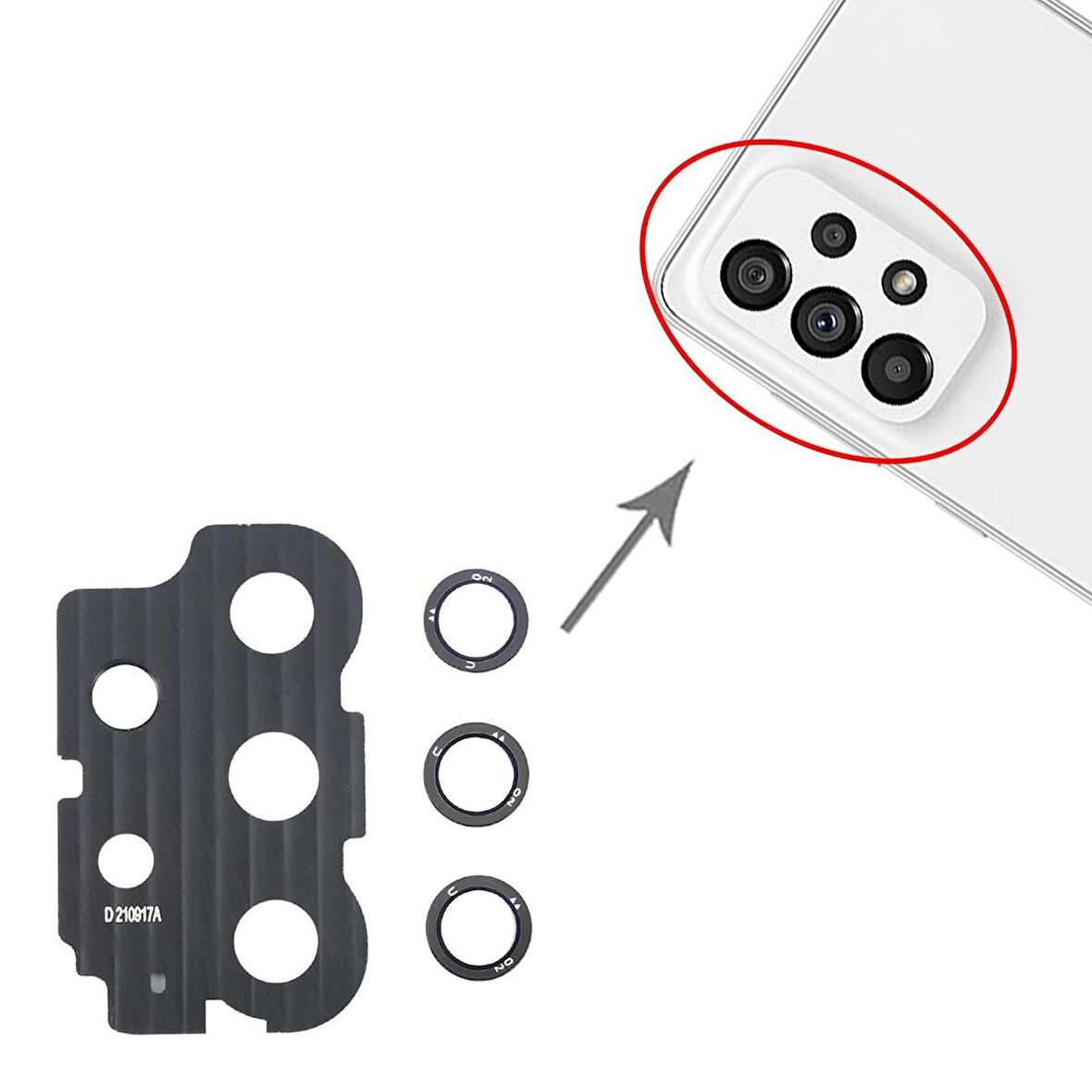 Samsung Galaxy A73 5G Kamera Lensi Full SM-A736B