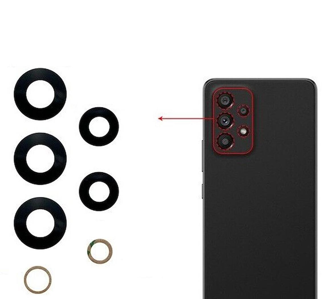 Samsung Galaxy A73 5G Kamera Lensi Cam SM-A736B