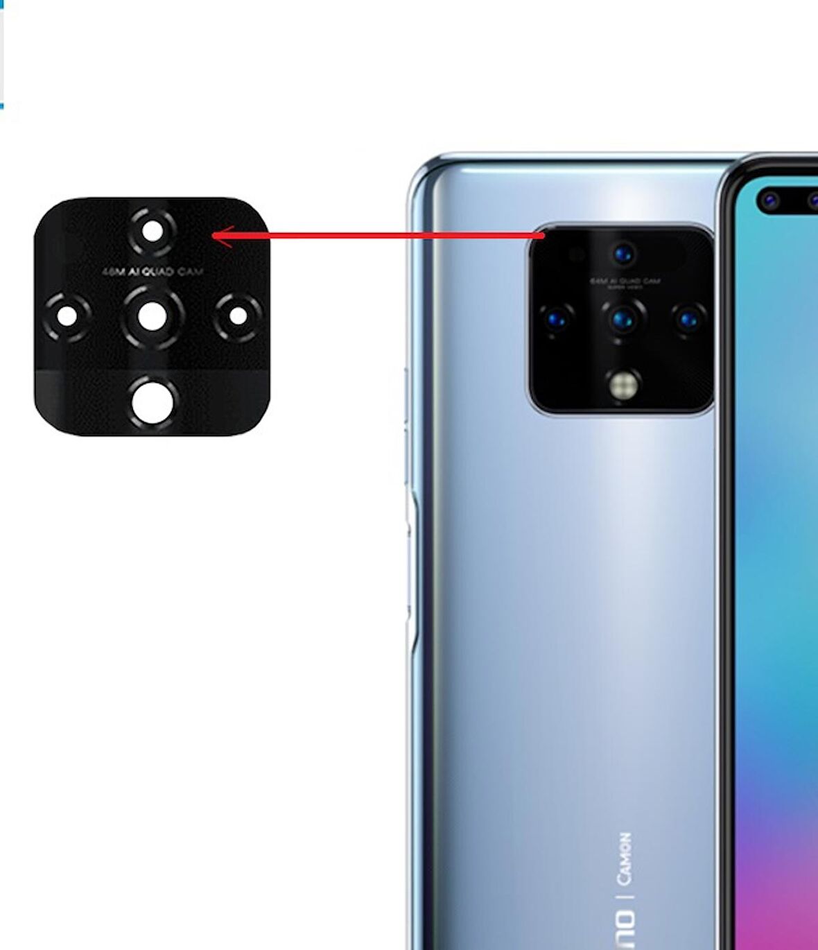 Tecno Camon 16 Premier Uyumlu Kamera Lensi Camı CE9 CD6j