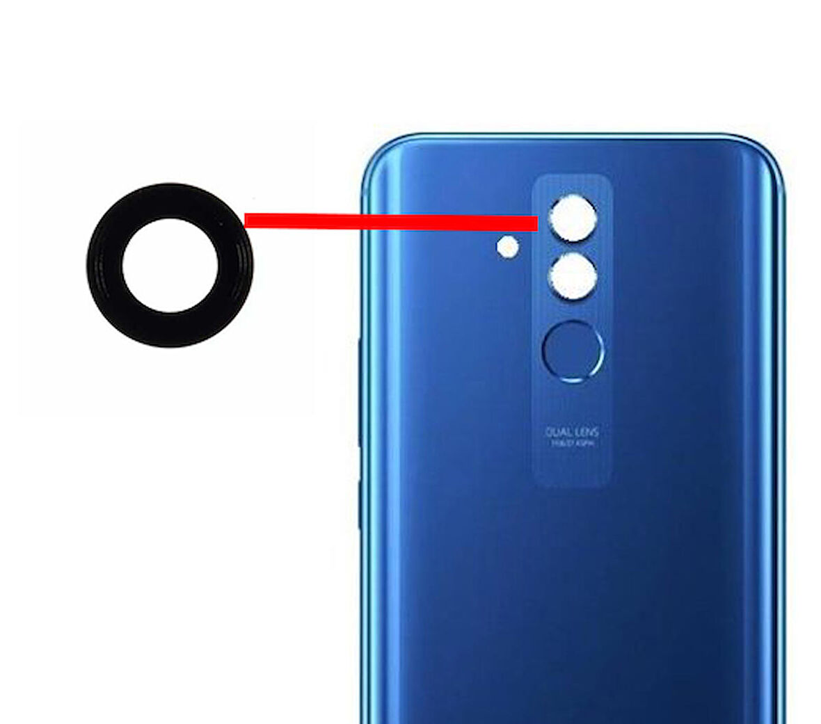 Huawei Mate 20 Lite Uyumlu Kamera Lensi Camı SNE-AL00 SNE-LX1 SNE-LX2 SNE-LX3 INE-LX2