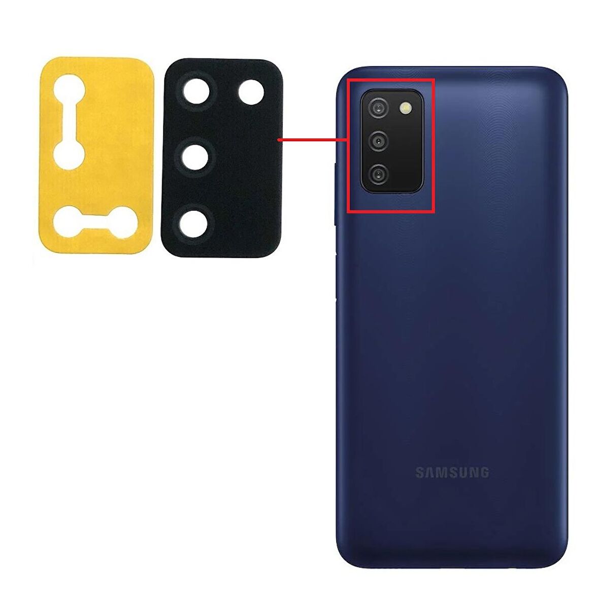Samsung Galaxy A03s Uyumlu Kamera Lensi Cam SM-A037F