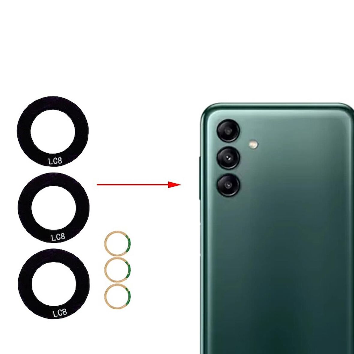 Samsung Galaxy A04s Uyumlu Kamera Lensi Cam SM-A047F