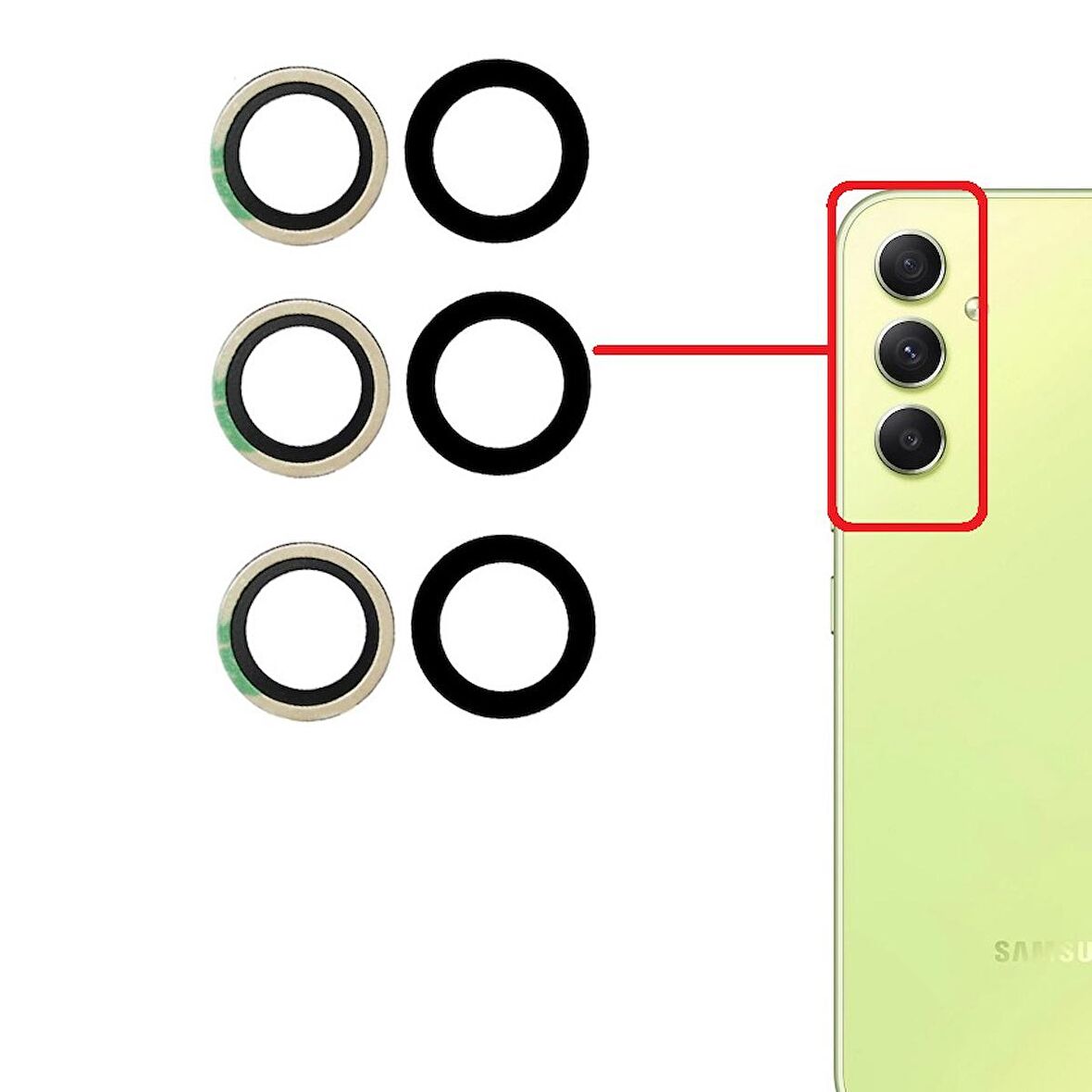 Samsung Galaxy A34 Uyumlu Kamera Lensi Cam SM-A346E