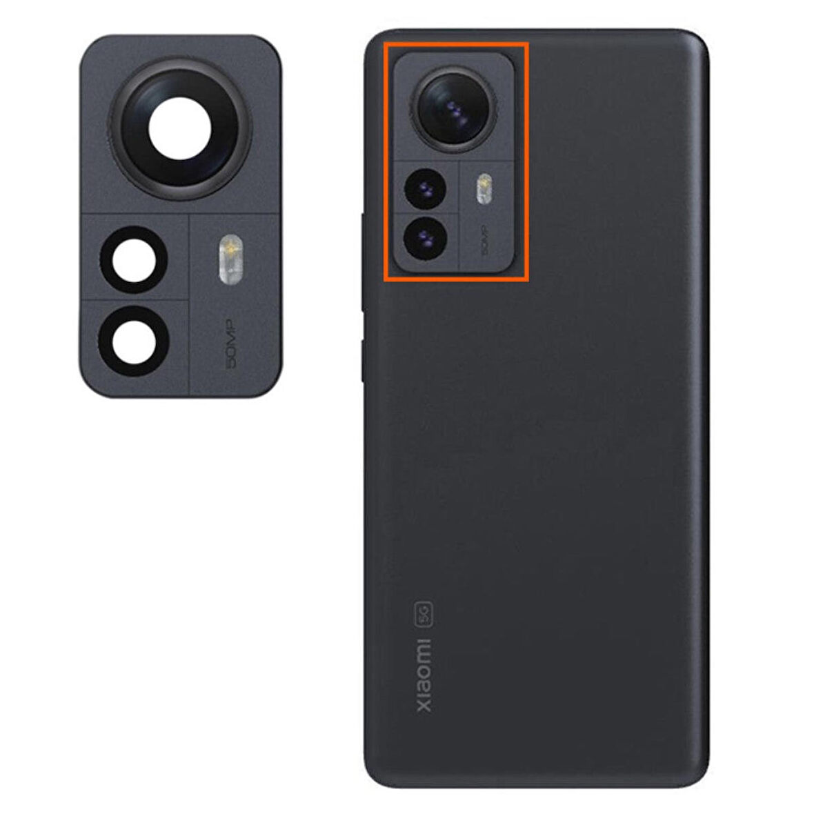 Xiaomi 12 Pro Uyumlu Kamera Lensi Cam Full 2201122C 2201122G