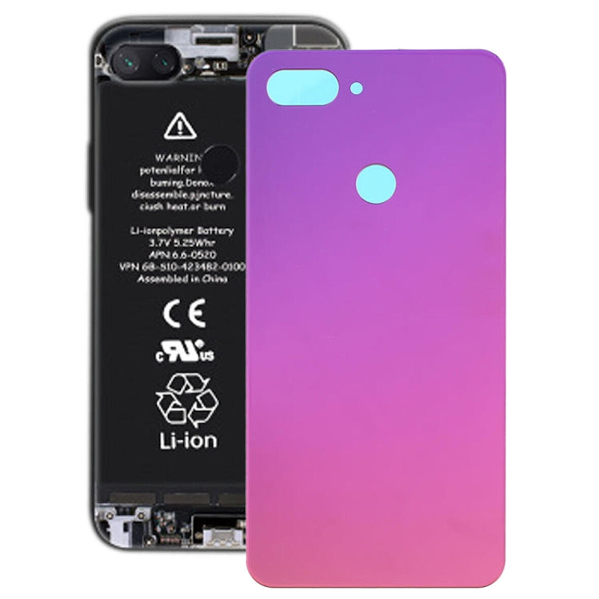 Xiaomi Mi 8 Lite Uyumlu Arka Kapak Pil Batarya Kapağı M1808D2TG