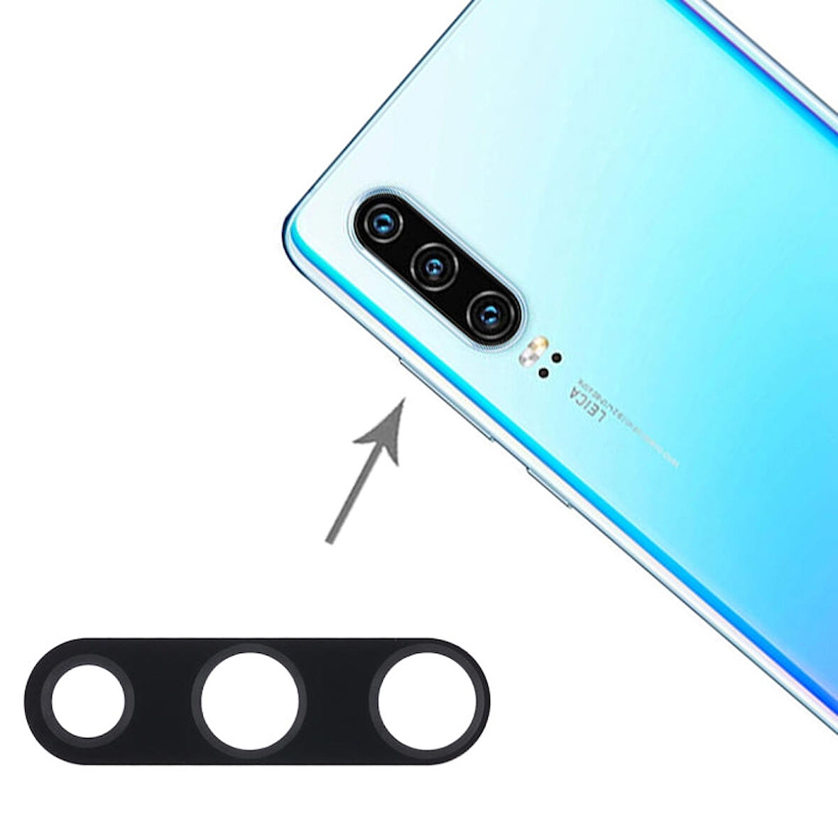 Huawei P30 Uyumlu Kamera Lensi Cam ELE-L29 ELE-L09 ELE-AL00 ELE-TL00 ELE-L04
