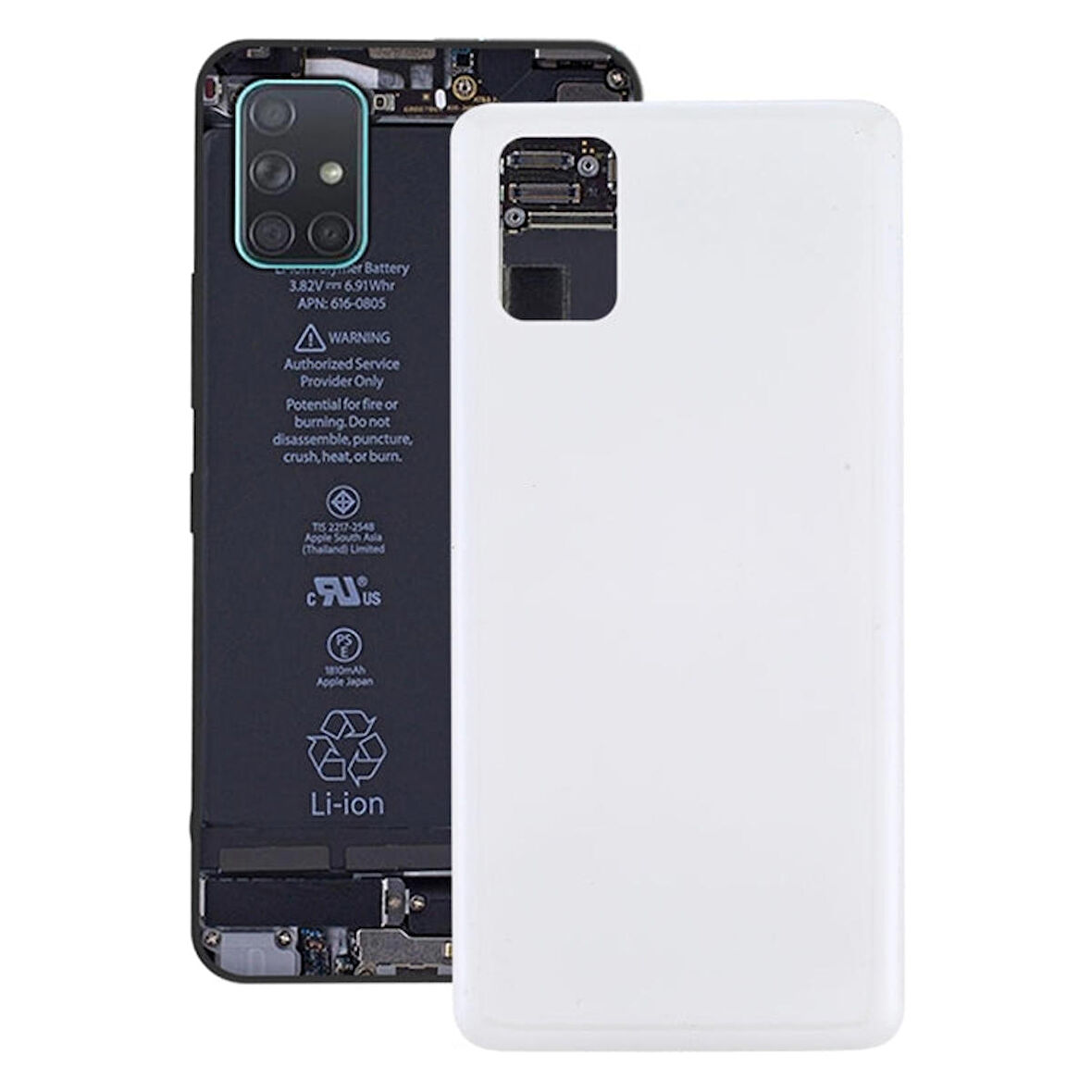Samsung Galaxy M51 Uyumlu Arka Pil Batarya Kapağı SM-M515F