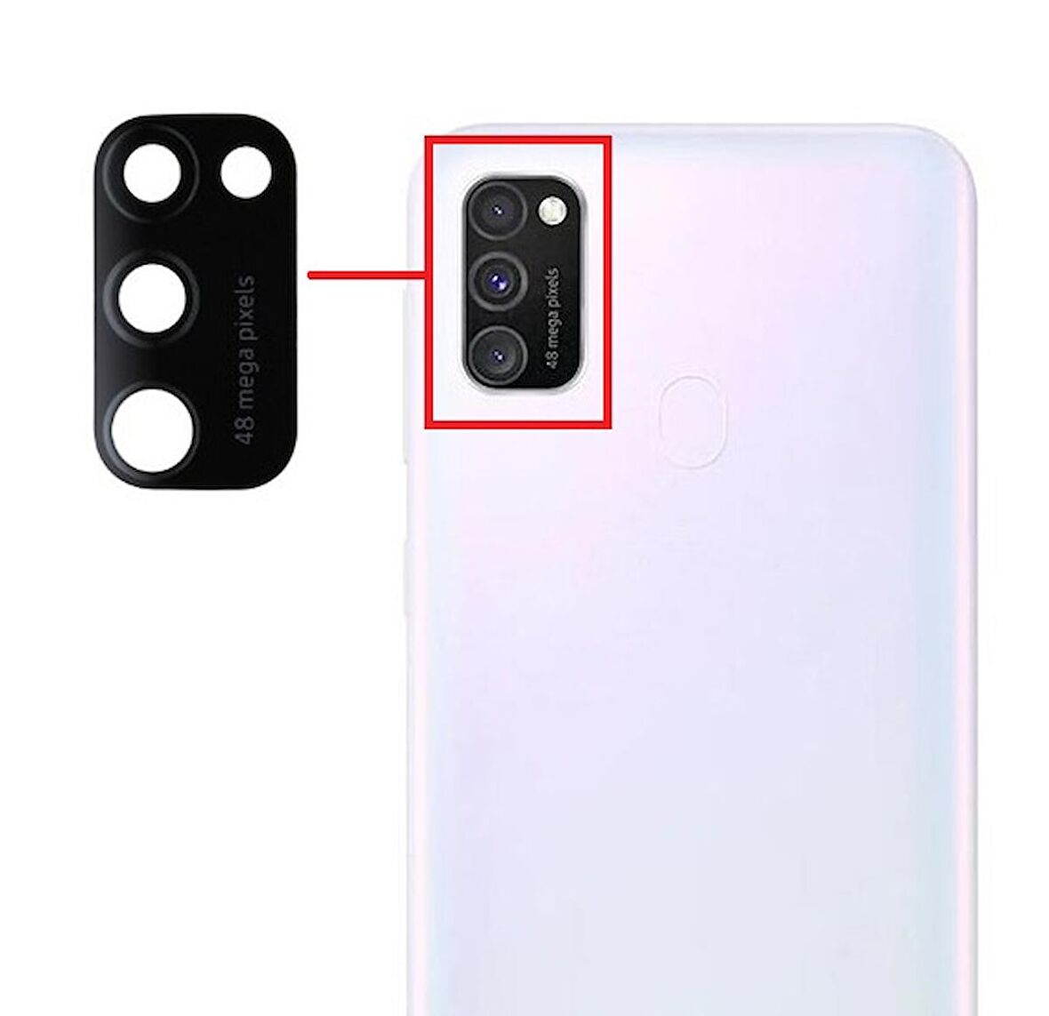 Samsung Galaxy M30s Uyumlu Kamera Lensi Cam SM-M307F