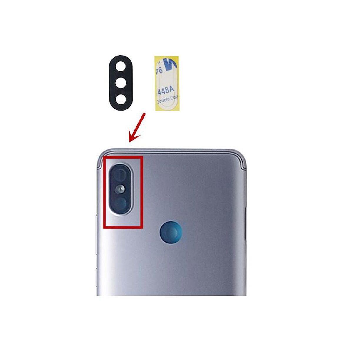 Xiaomi Uyumlu Redmi S2 Kamera Lensi Cam M1803E6G M1803E6H M1803E6I