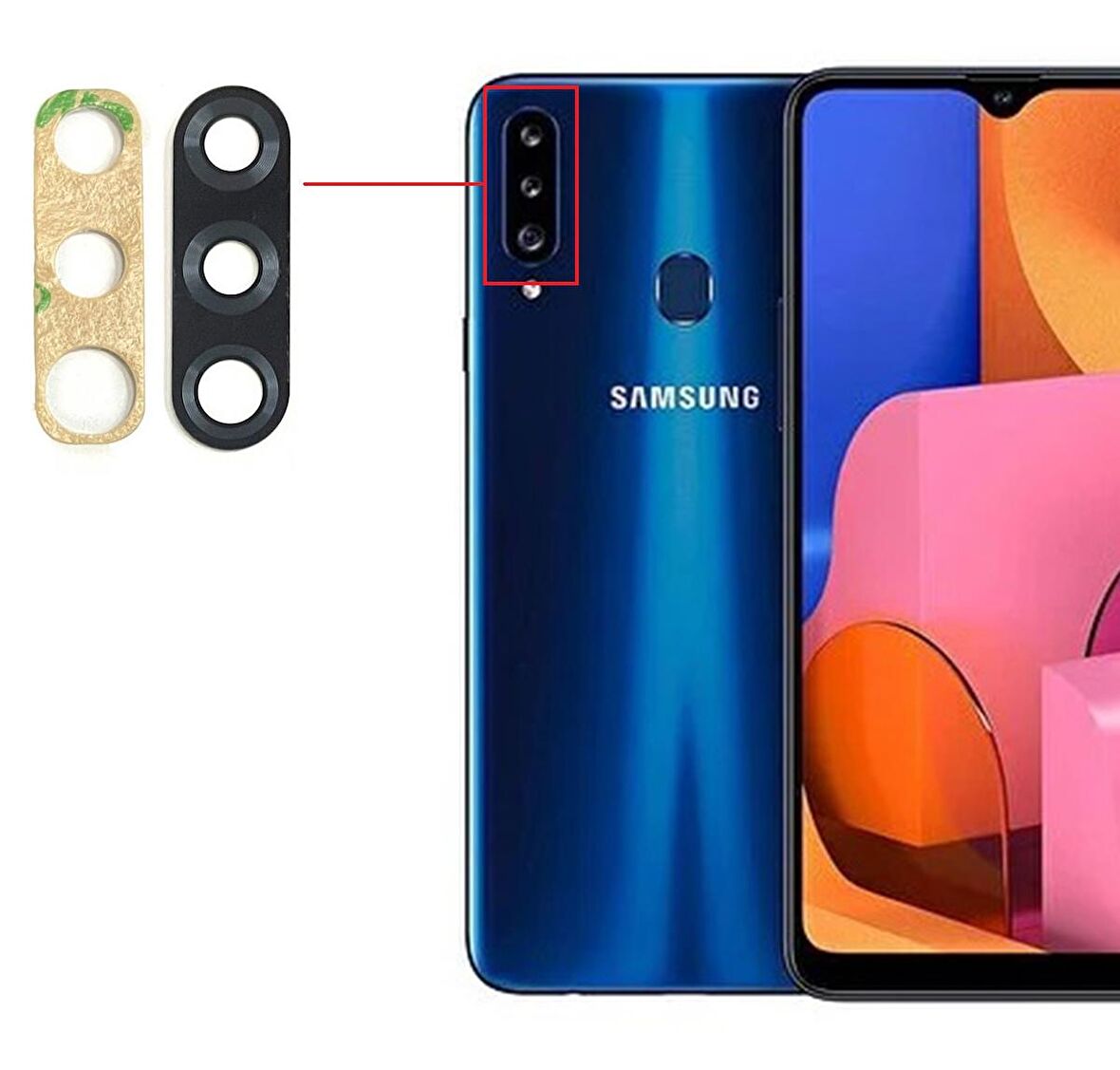 Samsung A20s Kamera Lensi Cam SM-A207F