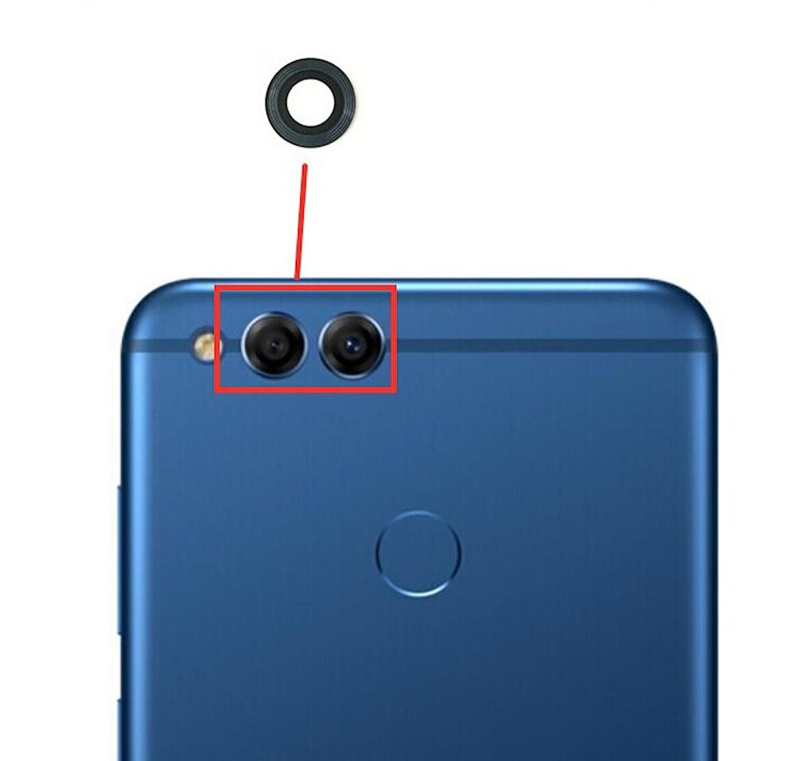 Honor 7X Kamera Lensi Cam BND-AL10 BND-TL10 BND-L21 BND-L22 BND-L24 BND-L31 BND-L2 BND-L34 BND-AL00