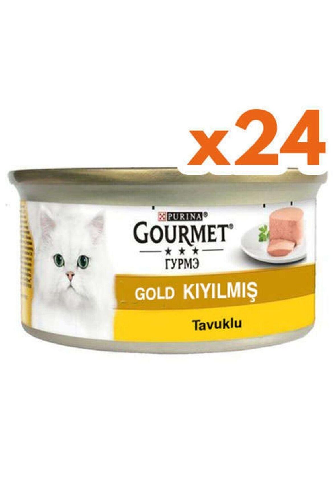 Gourmet Gold Kıyılmış Tavuk Etli Kedi Yaş Mama 85 gr. 24 Lü Paket