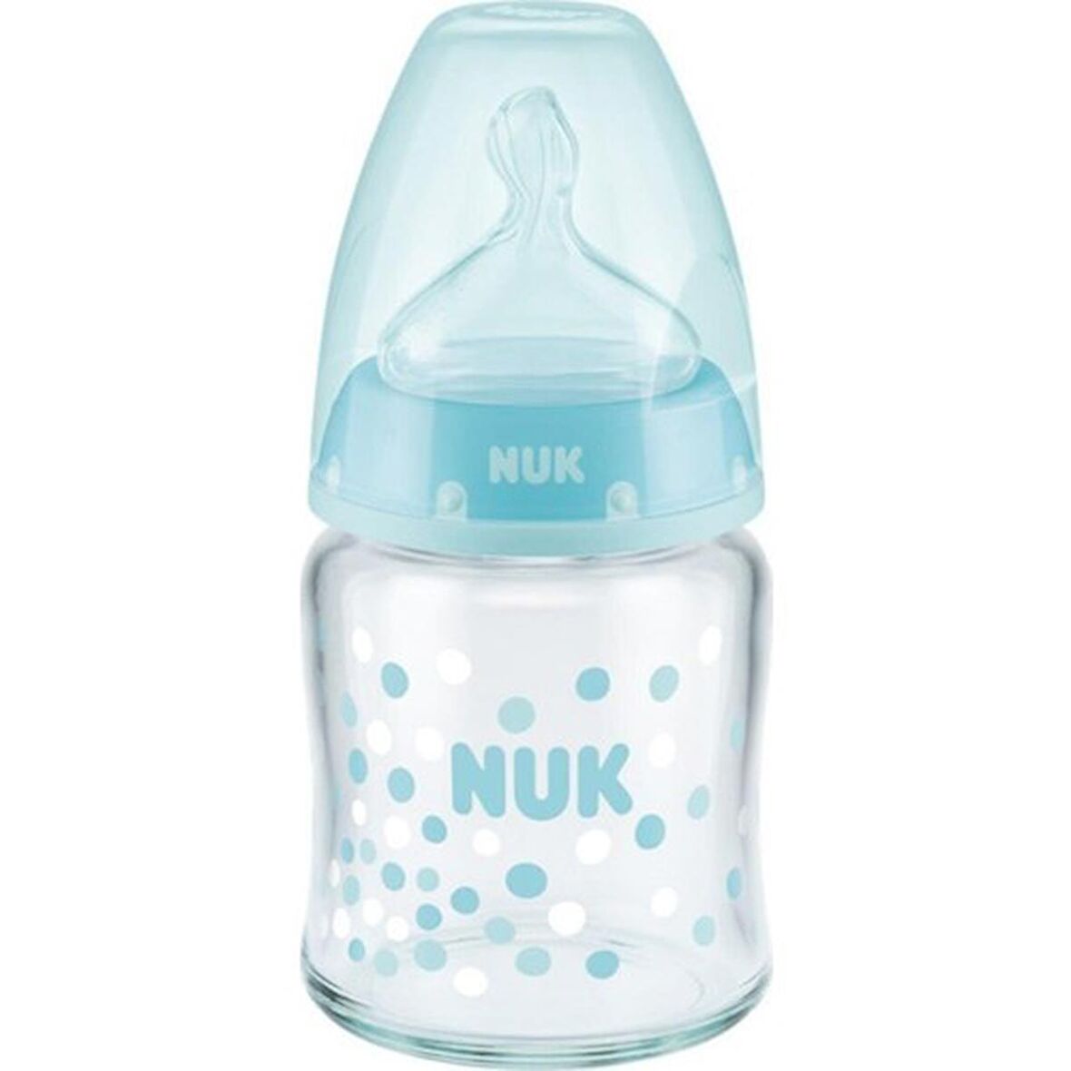 Nuk First Choice Plus Cam Biberon 120ML Mavi