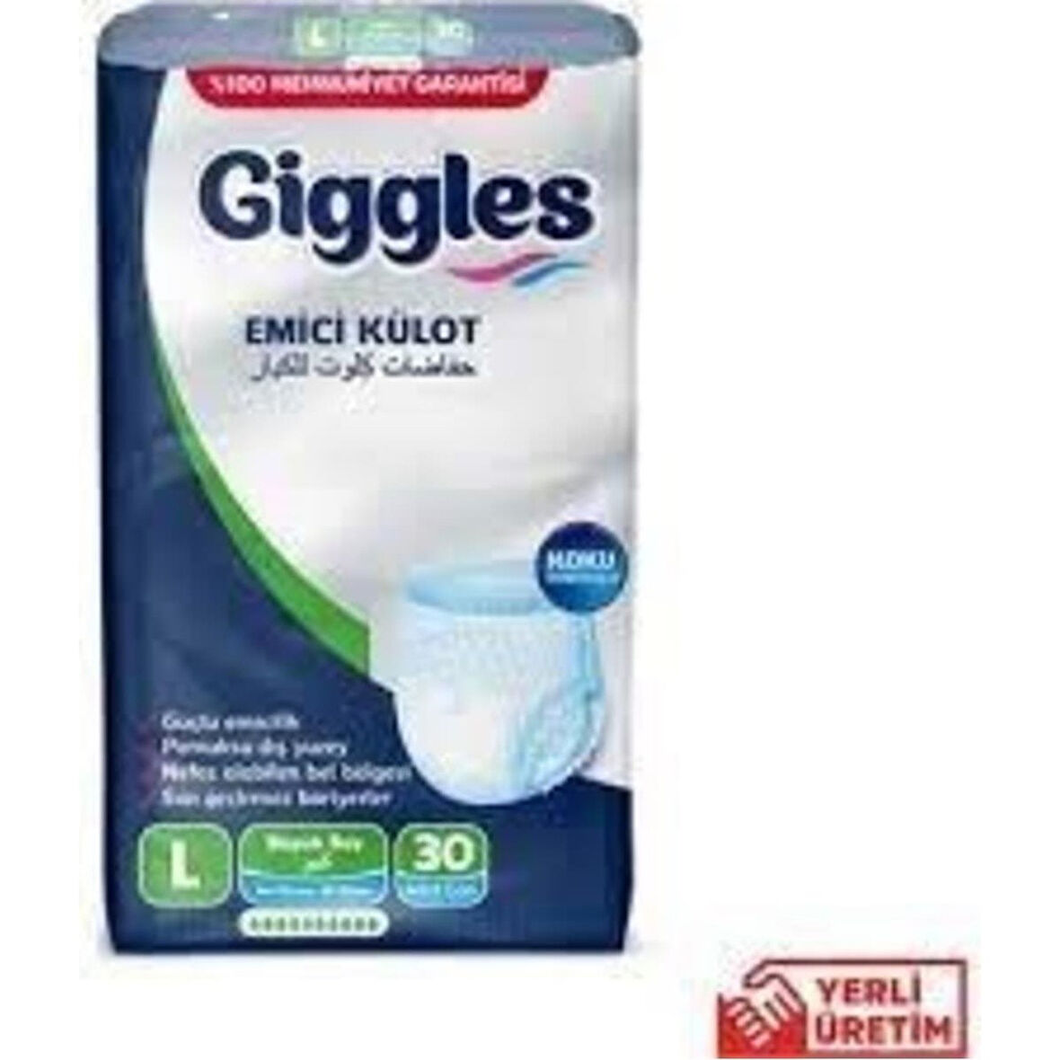 Giggles Külotlu Yetişkin Hasta Bezi Large 30 Lu