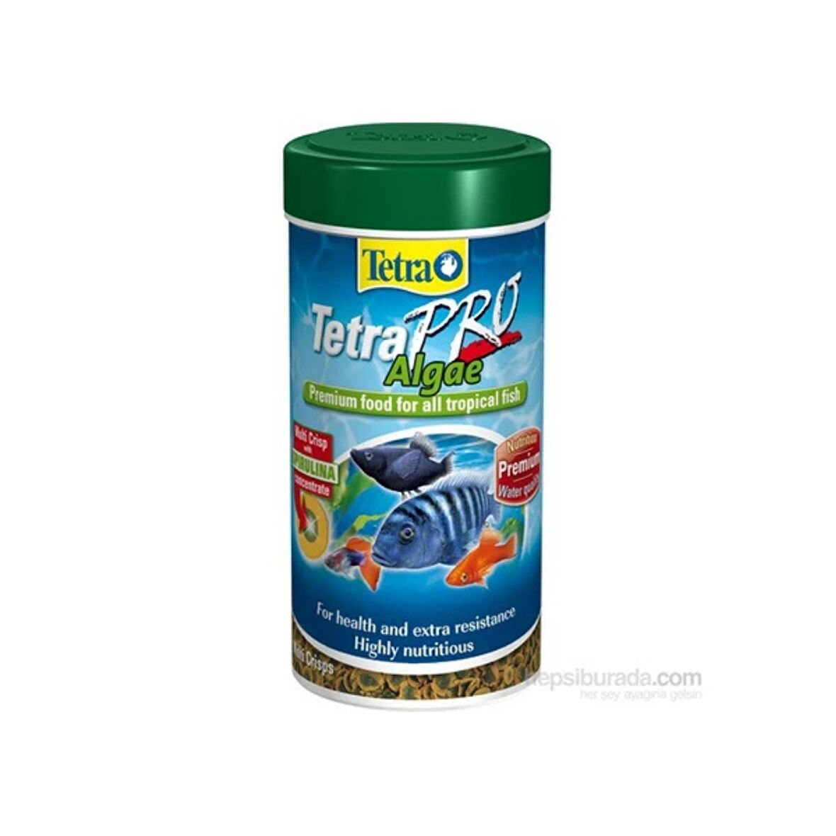 Tetra Pro Algae Crisps Spirulinali Cips Balik Yemi 250 Ml / 45 Gr