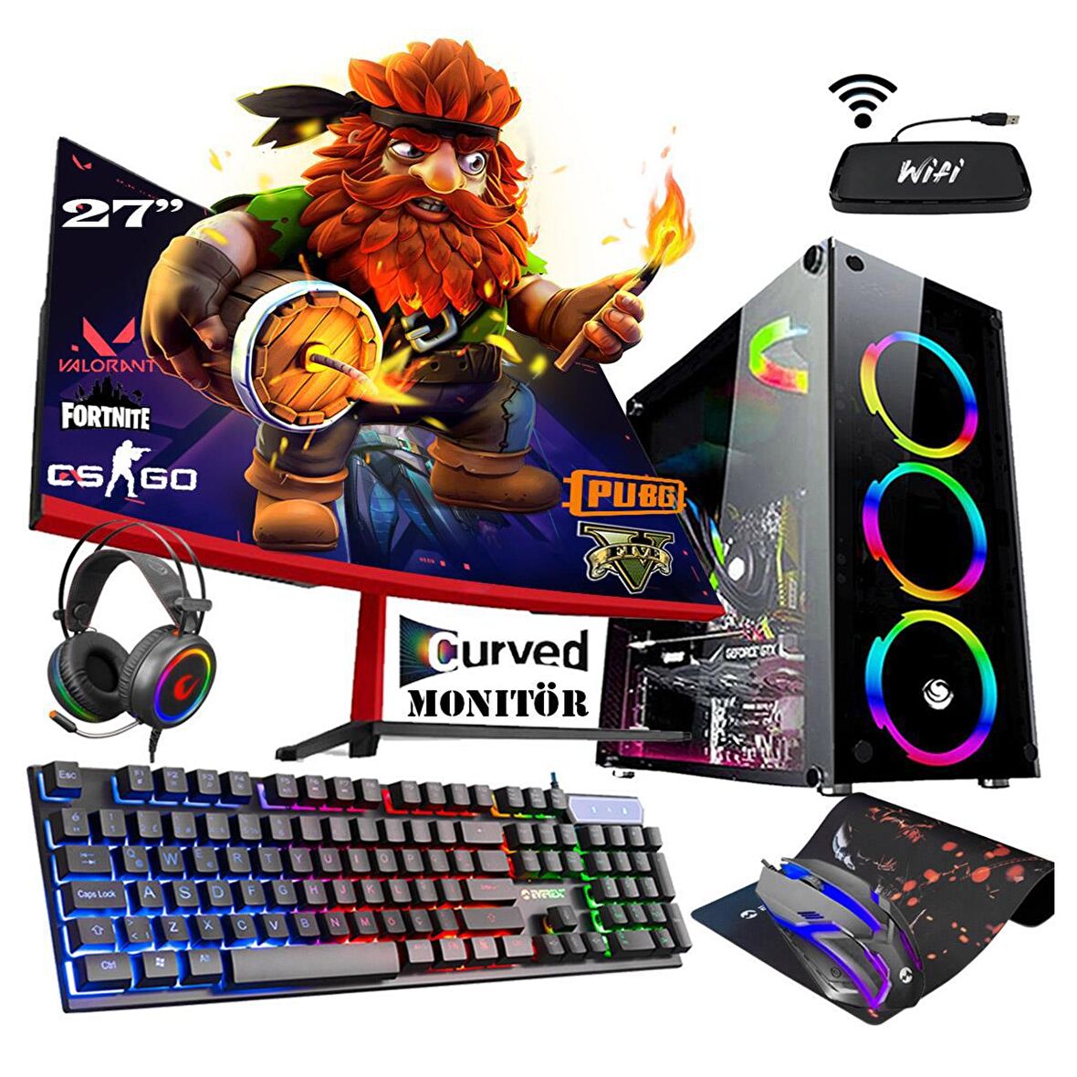 Zeiron Ox10 Intel i5 3470 8 GB DDR3 RAM 128 GB SSD 1 TB HDD NVIDIA GeForce GT 730 FreeDos Masaüstü Bilgisayar 