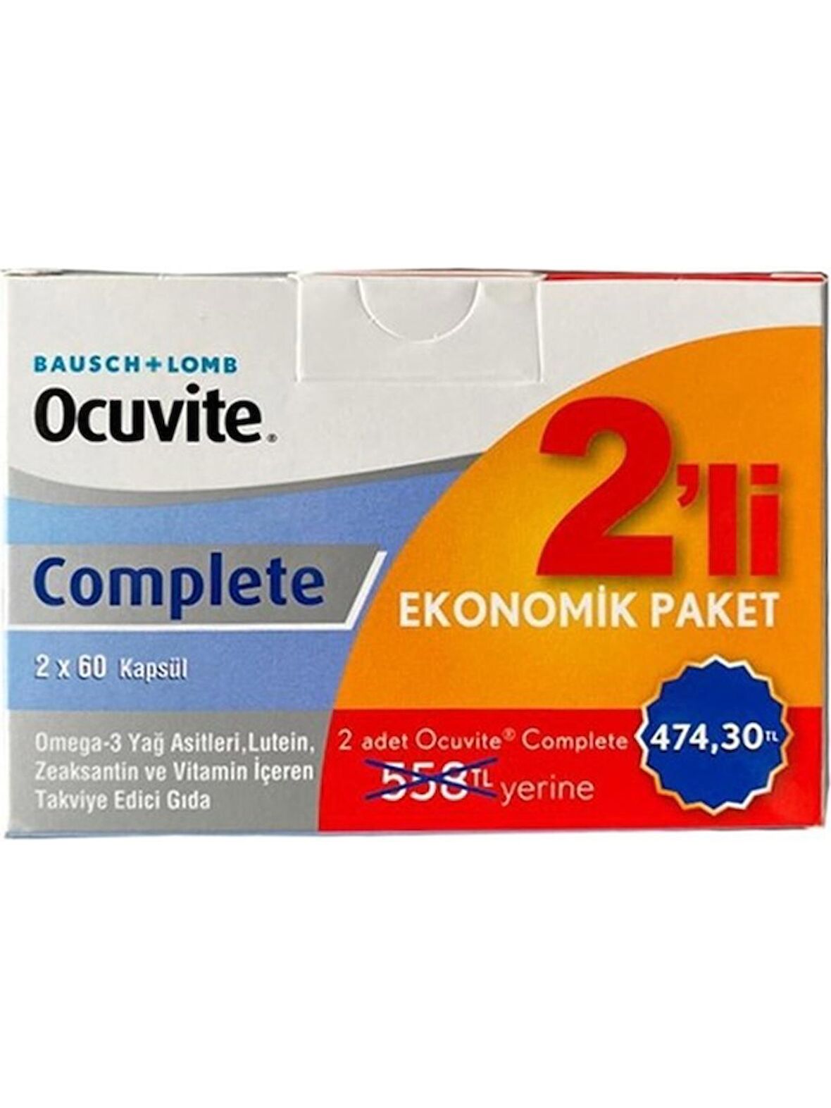 Ocuvite Complete 2 Li Ekonomik Paket