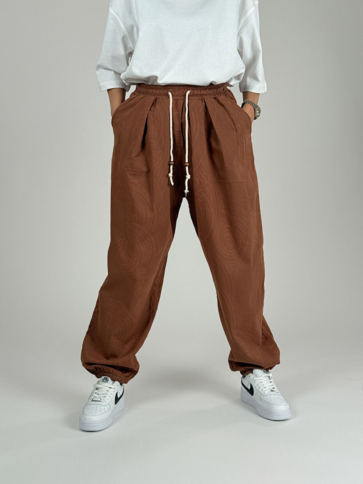 Etnik Desenli Kadın Jogger Pantolon COC1093