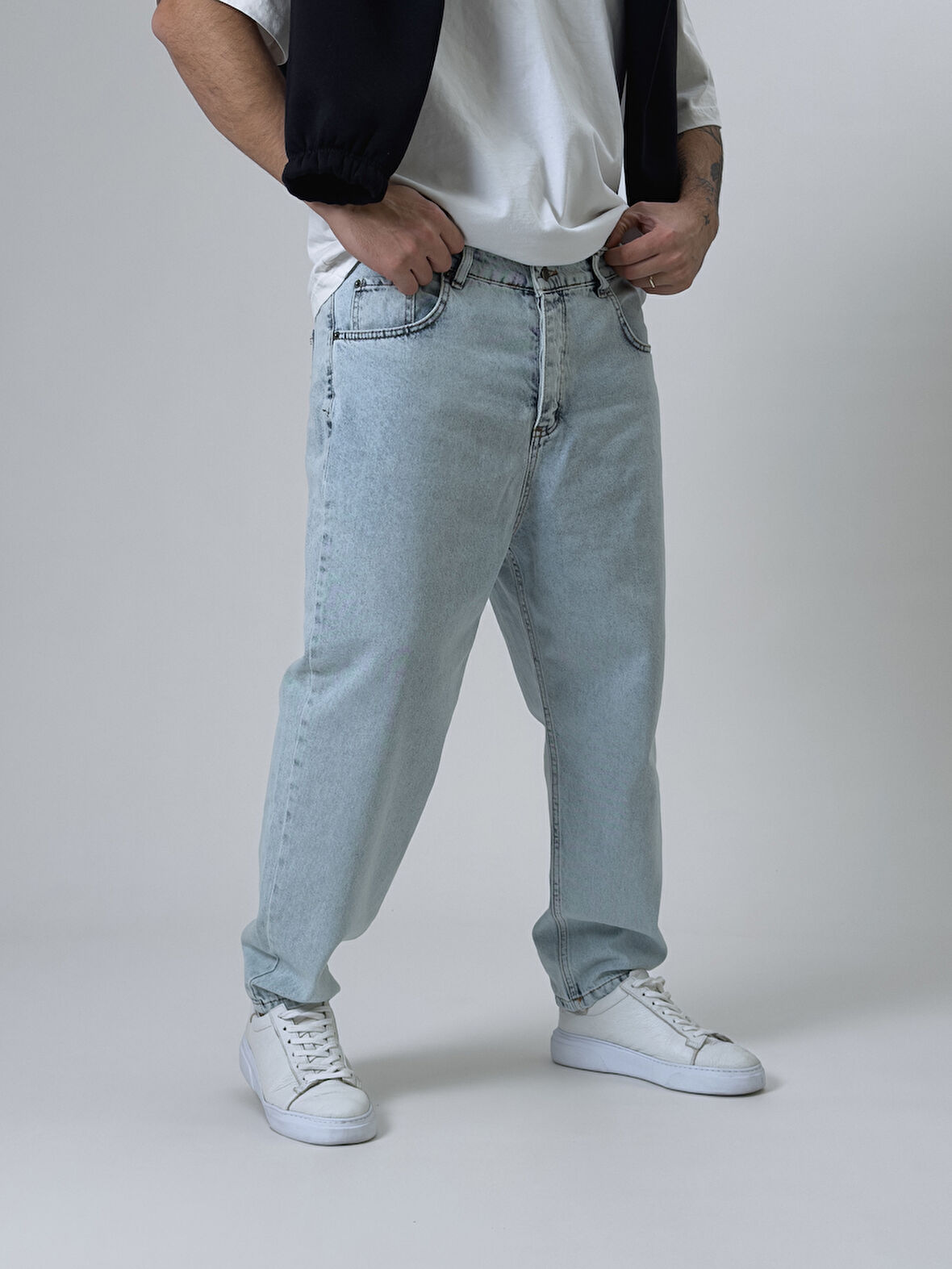 Boyfriend Buz Mavisi Erkek Kot Pantolon COC2526