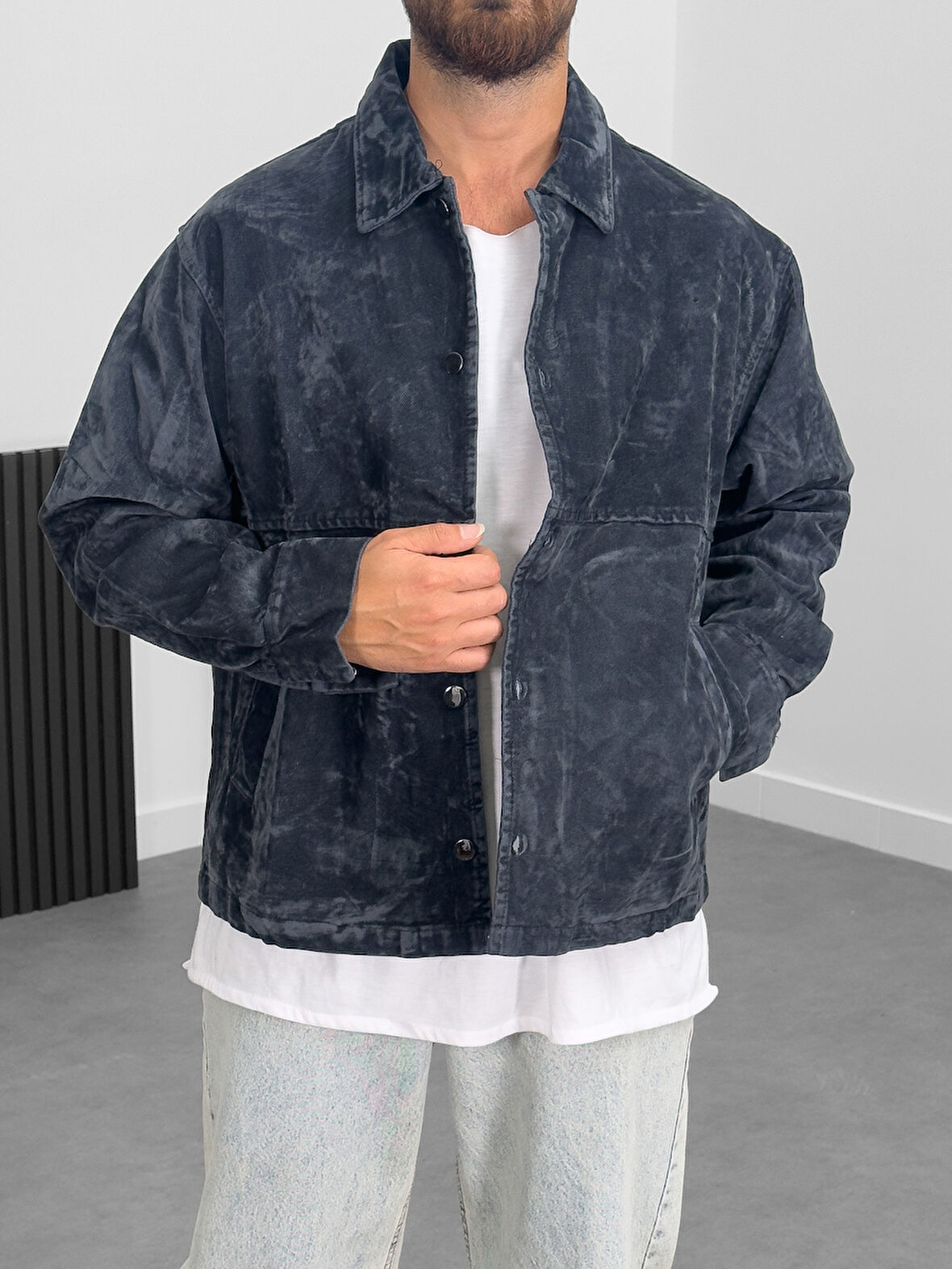 Gri Erkek Ceket COC1002