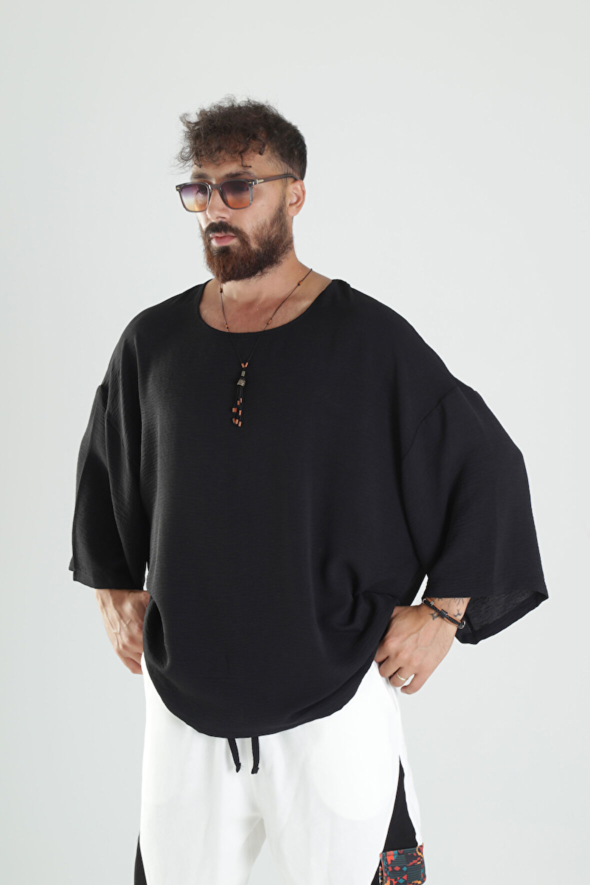 Aerobin Keten Oversize T-Shirt COC1297