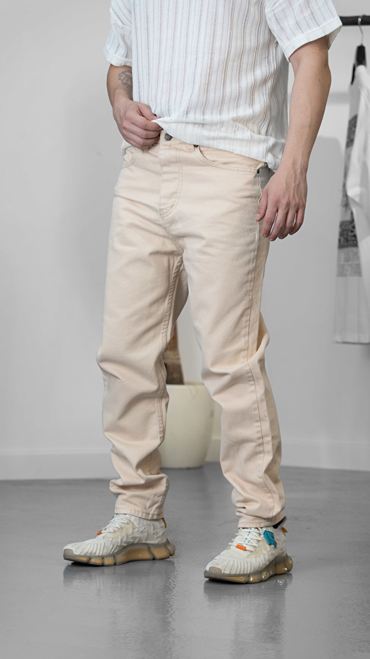 Bej Regular Kot Pantolon COC1234