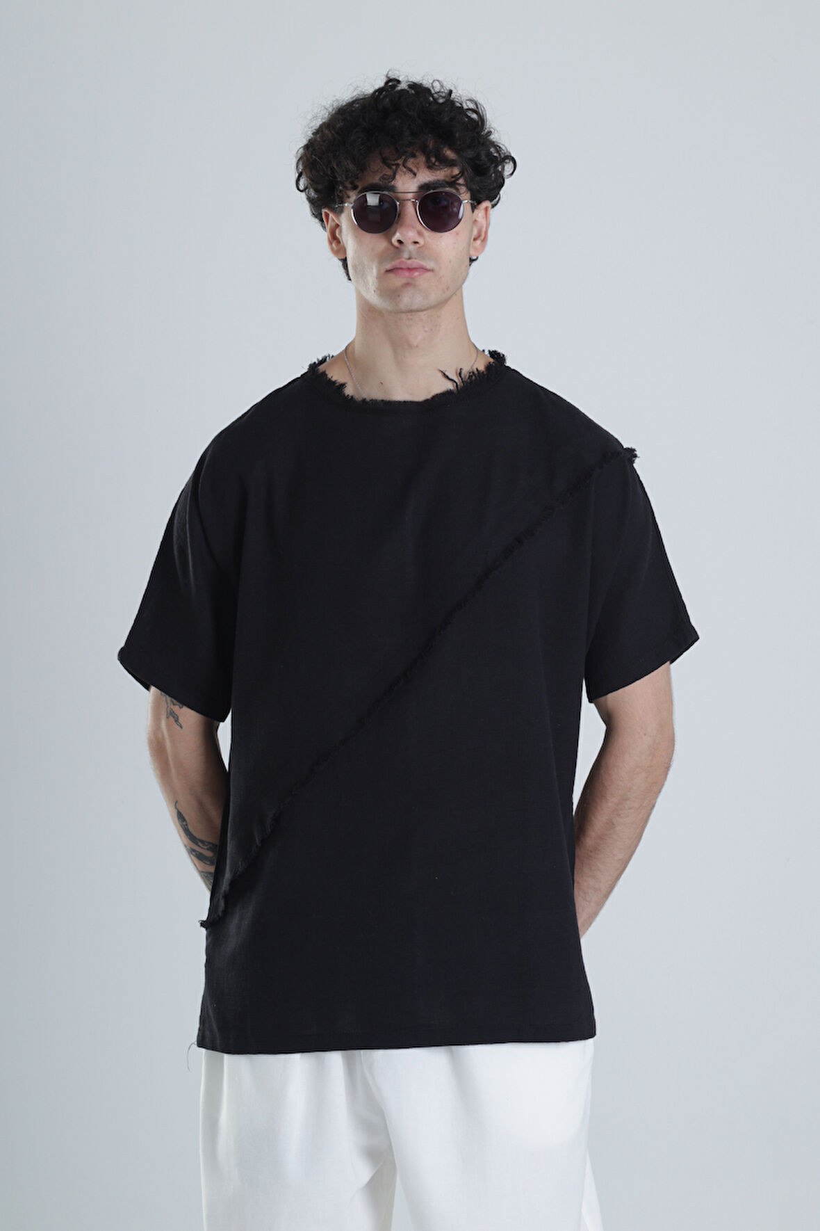 Tasarım Siyah T-Shirt COC1204