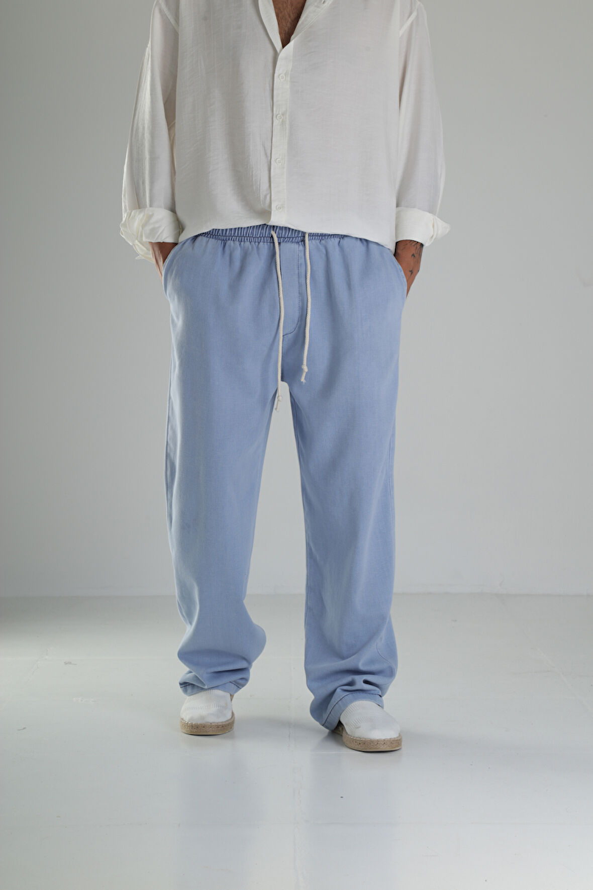 Yazlık Kot Kumaş Baggy Pantolon COC1365