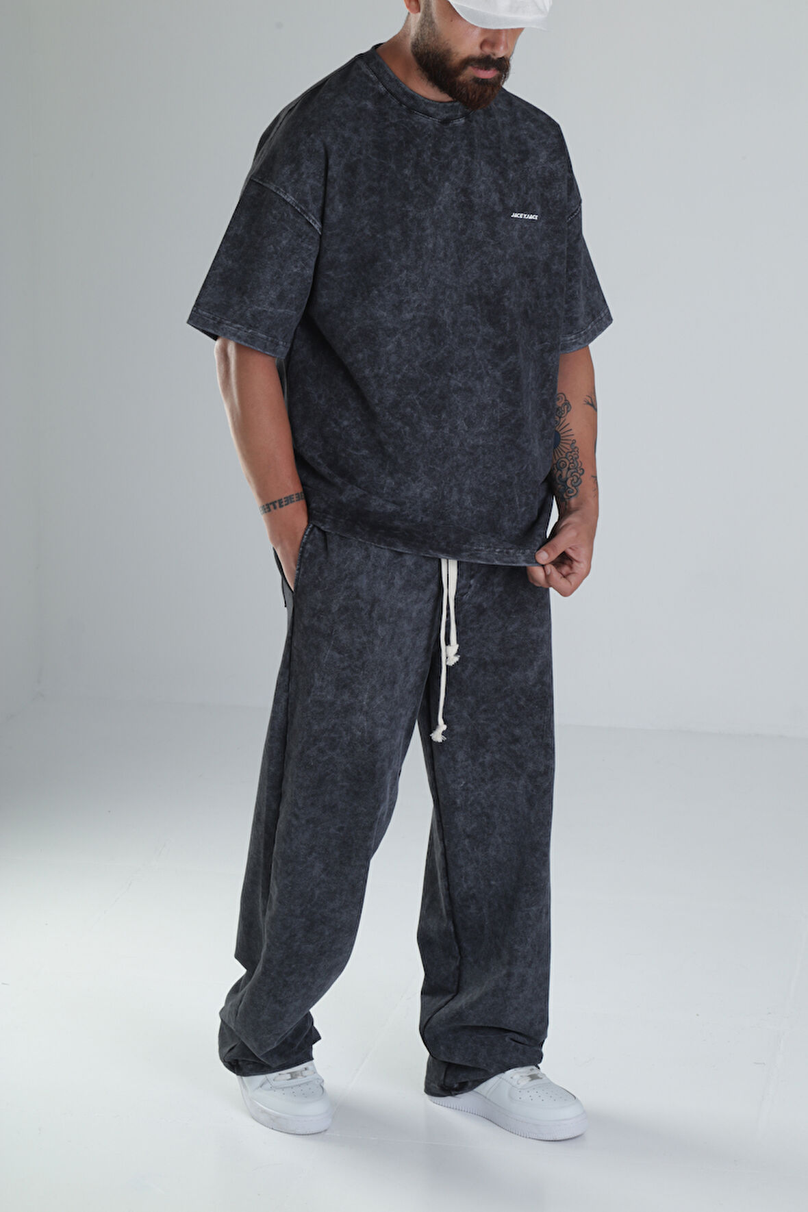 Yıkamalı Antrasit Oversize Takım COC1303