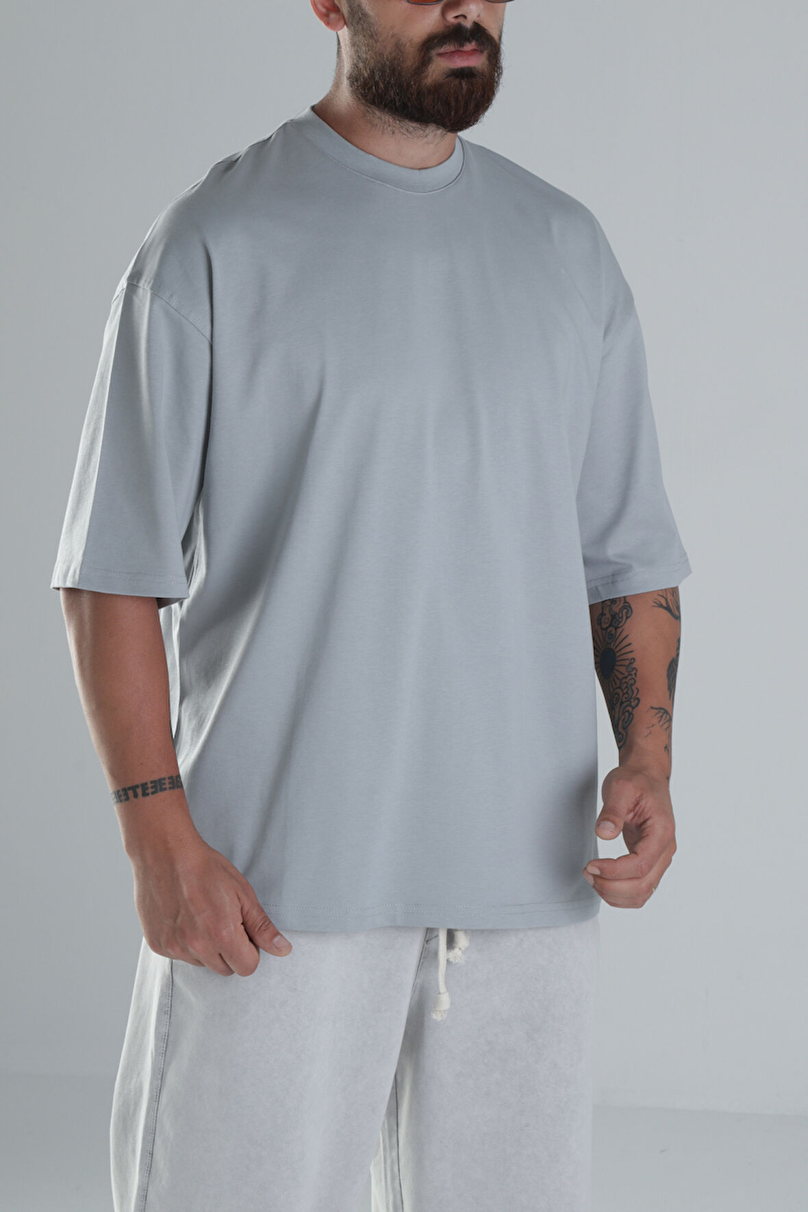 Gri Oversize T-Shirt COC1490