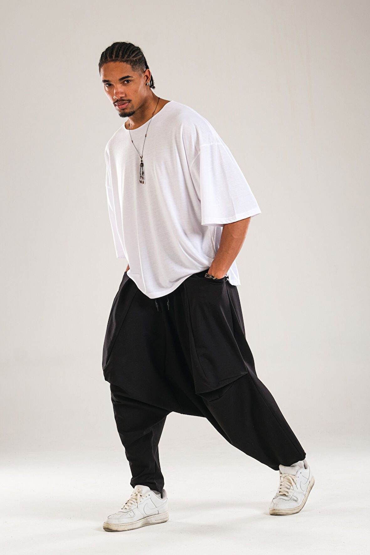 Avangard Siyah Şalvar COC1889