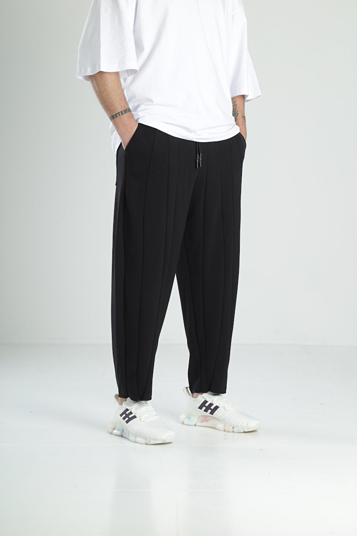 Siyah Tasarım Baget Pantolon COC1991