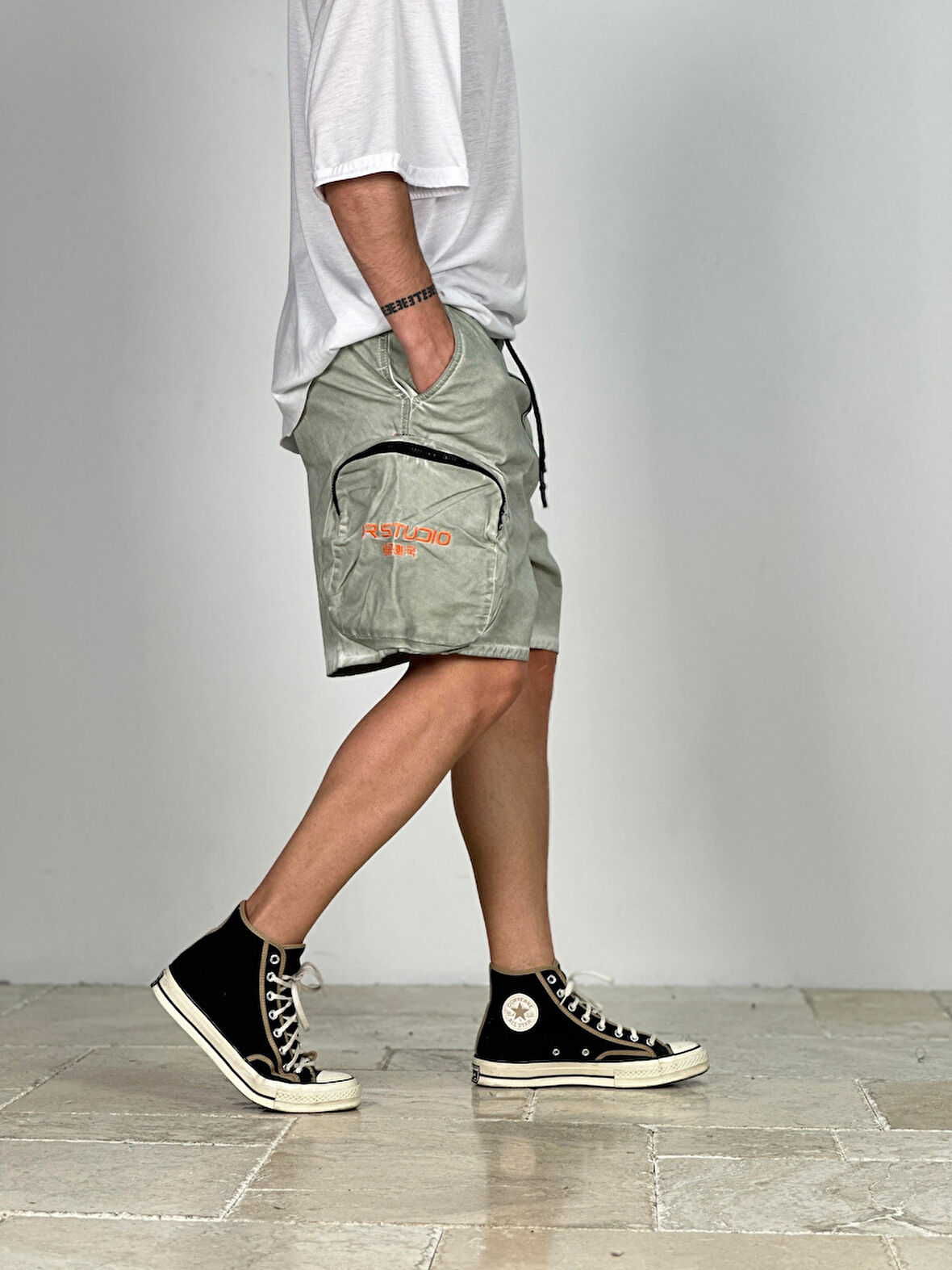 Premium Kalite Mint Kot Şort COC1927