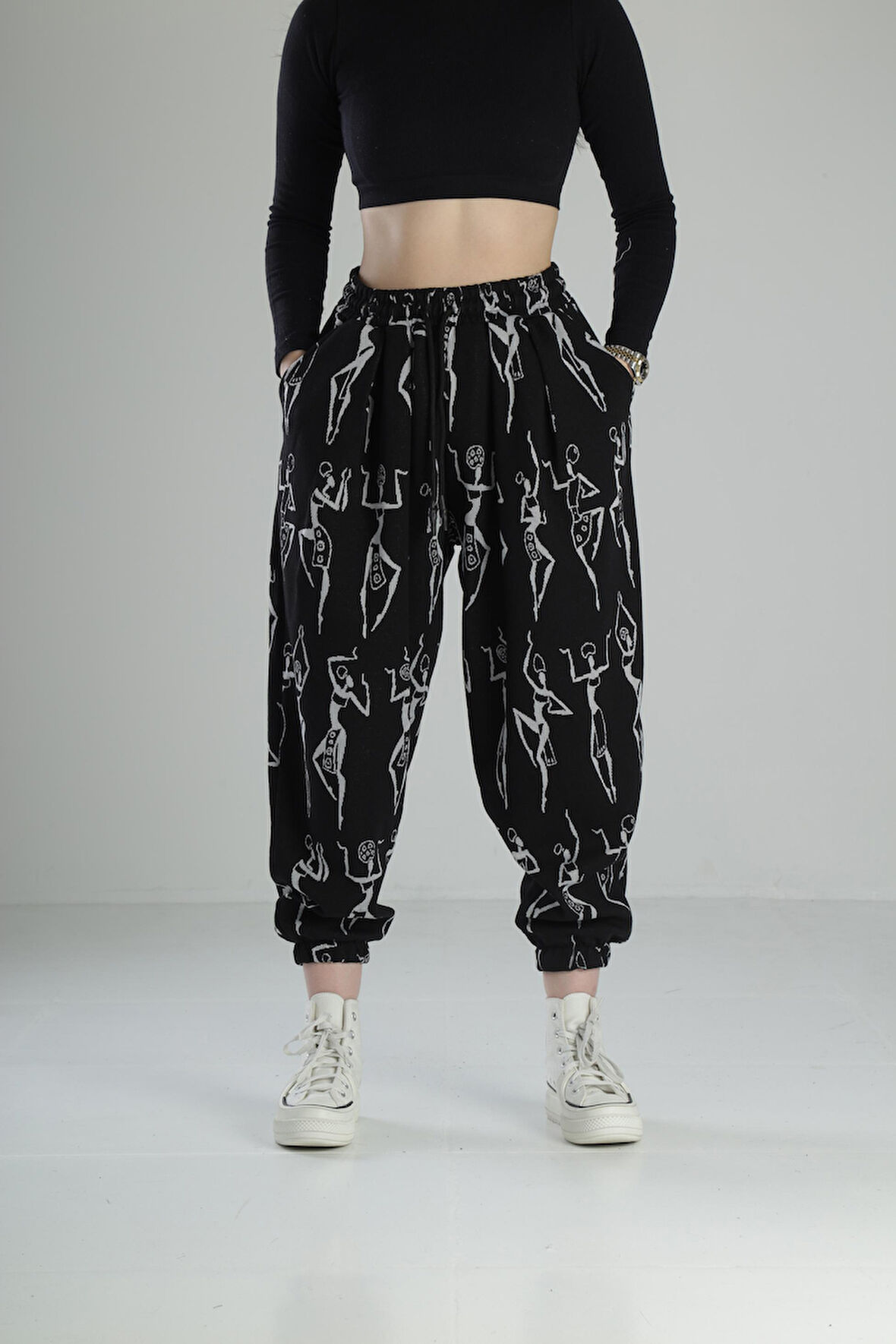 Cocopelli Desenli Pileli Jogger COC2332