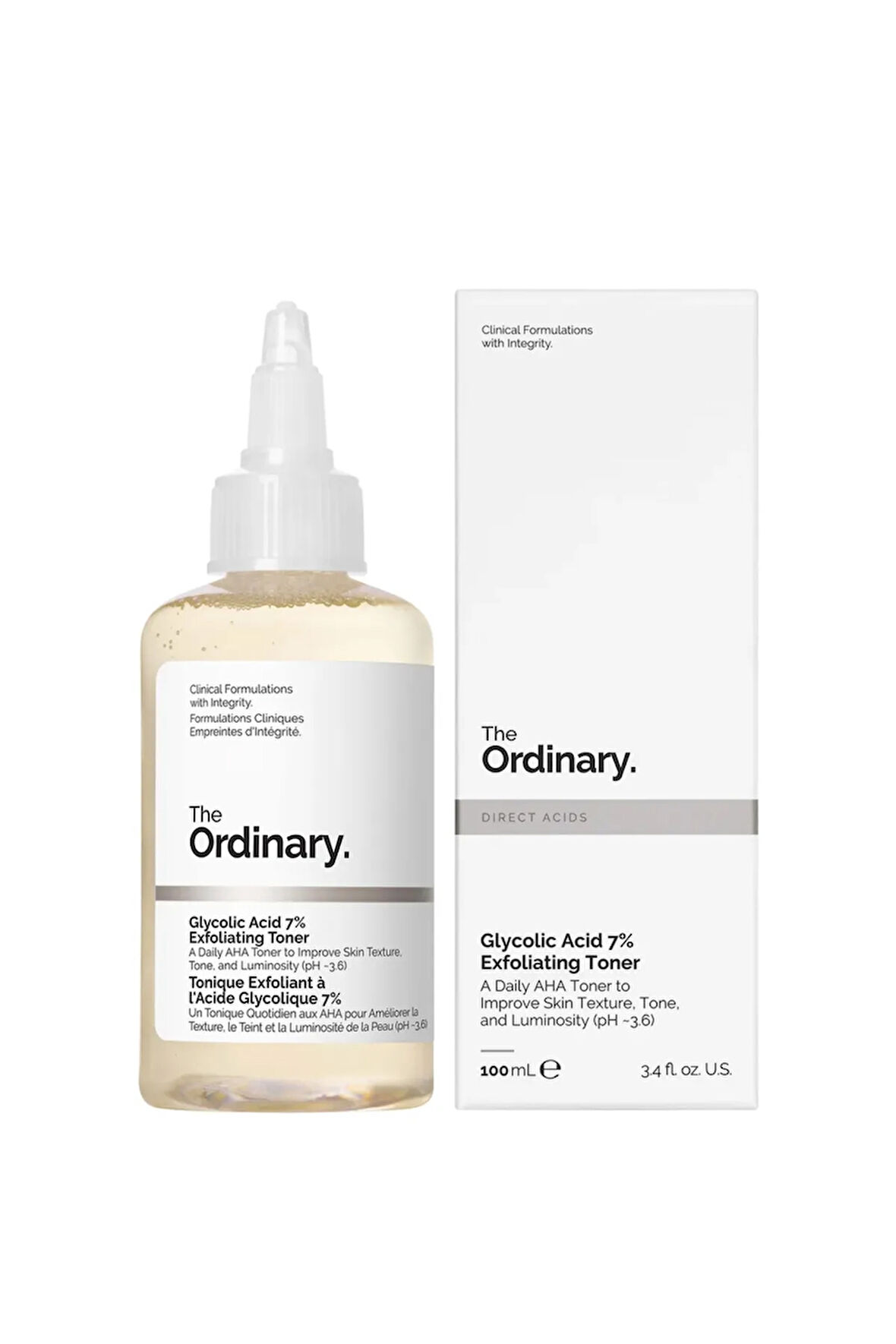 Glycolic Acid 7% Toning Solution 100ml - Aydınlatmaya Ve Pürüzsüzleştirmeye Yardımcı