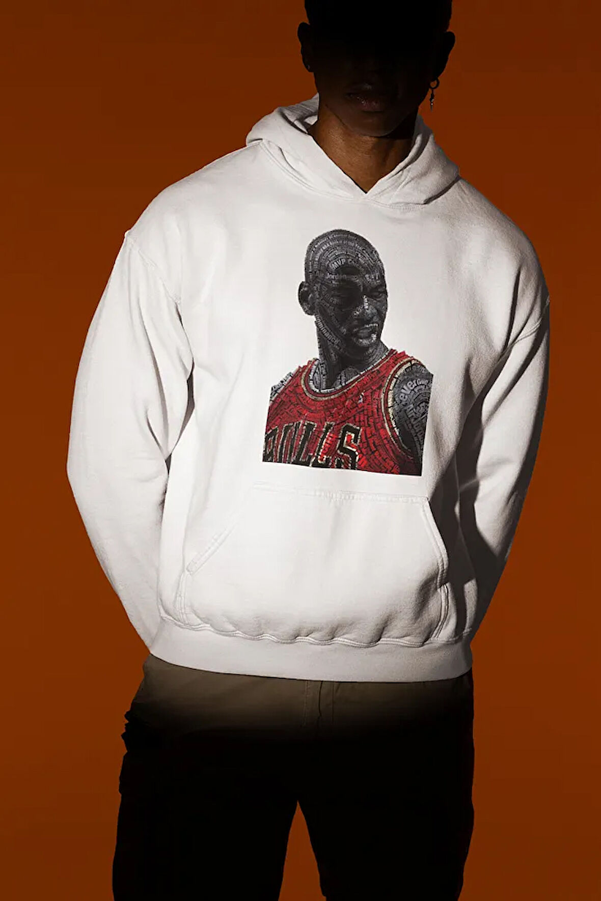 Michael Jorrdan Baskılı Unisex Oversize Efsane Basketbolcu Hoodie