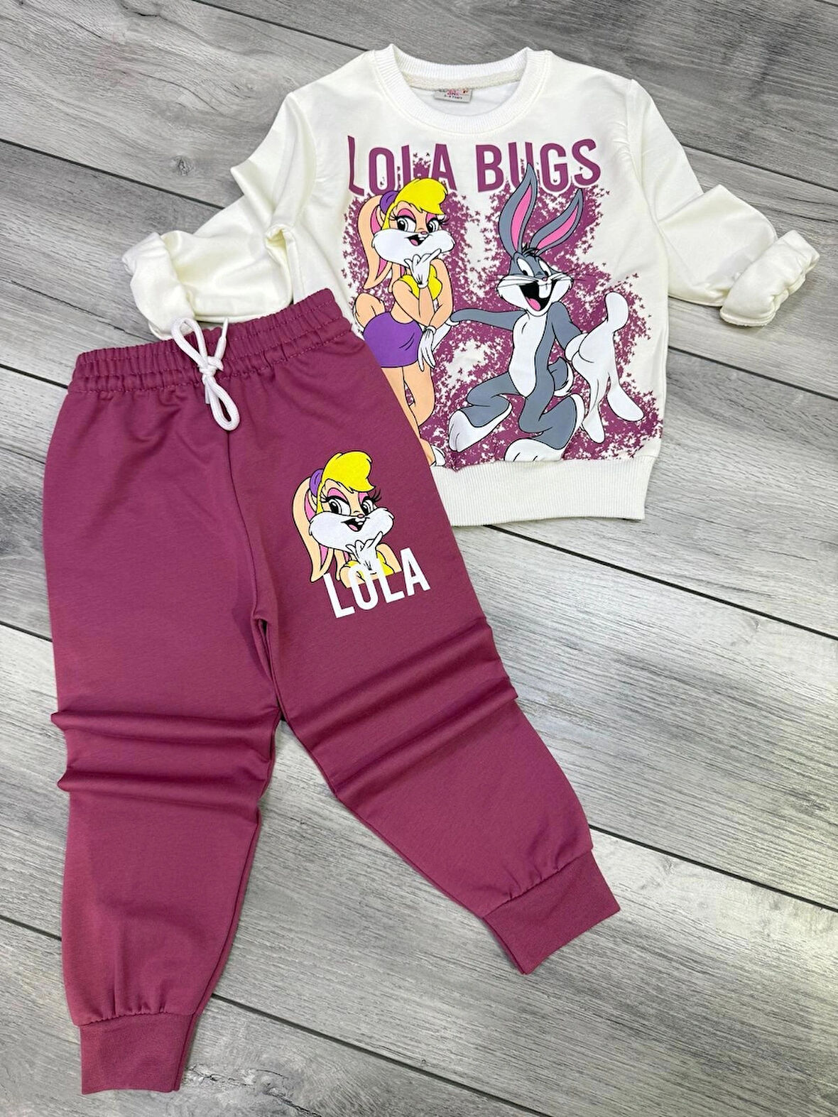 wolf kız çocuk mevsimlik eşofman takımı