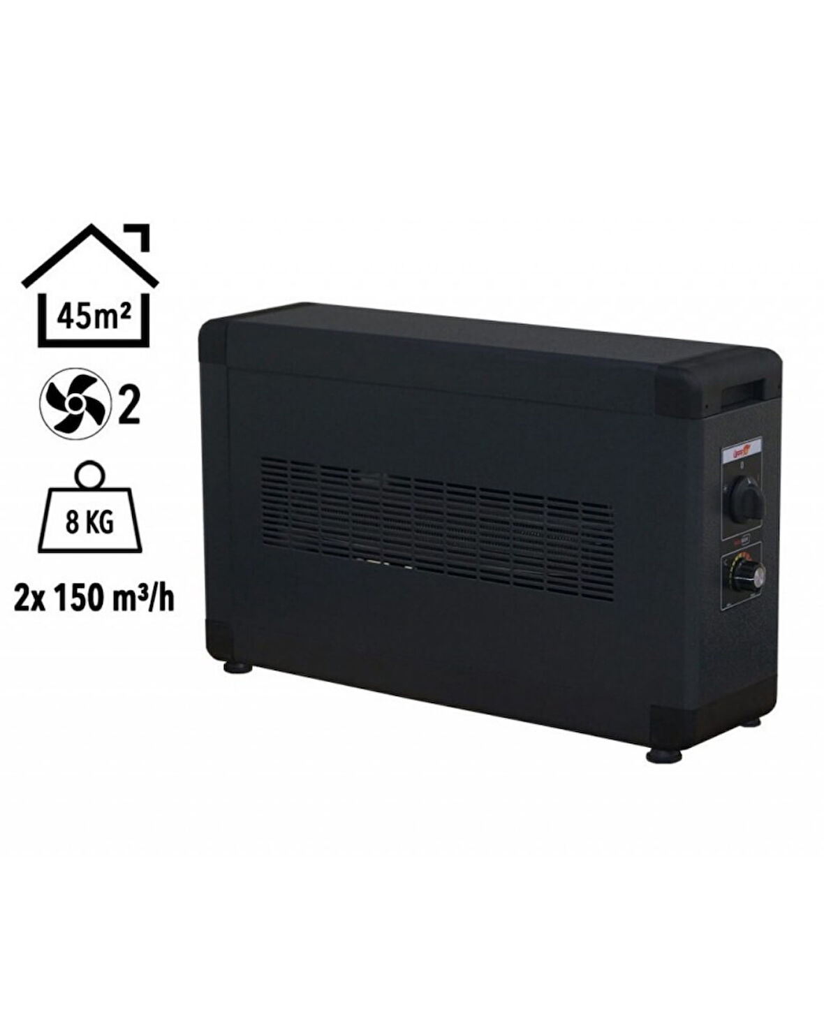 Heatbox HBB4000F Board 4000 watt Monofaze Elektrikli Fanlı Isıtıcı Füme