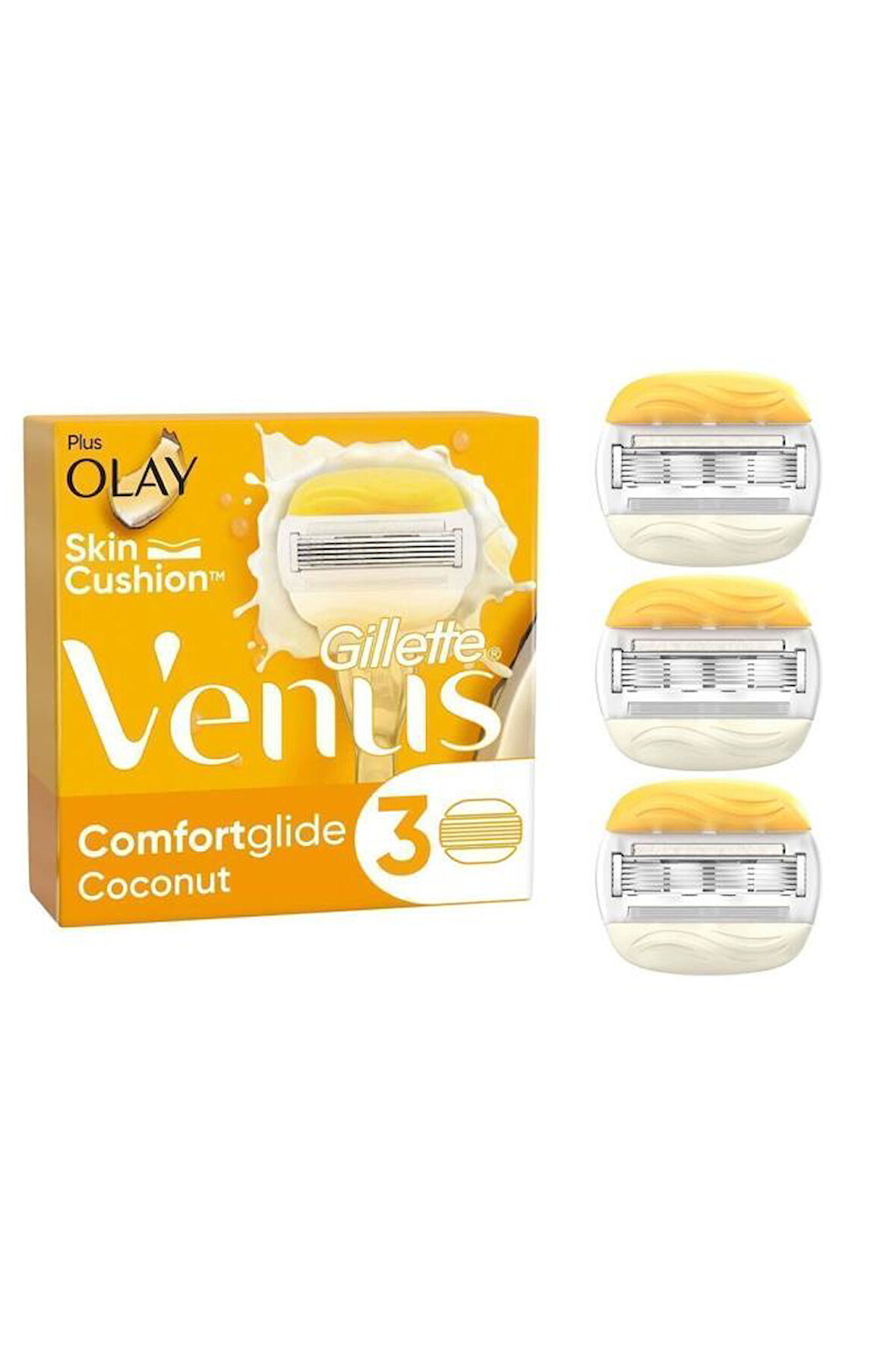 Gillette Venus Comfortglide Olay Kadın Tıraş Makinesi 3'lü Yedek Başlık