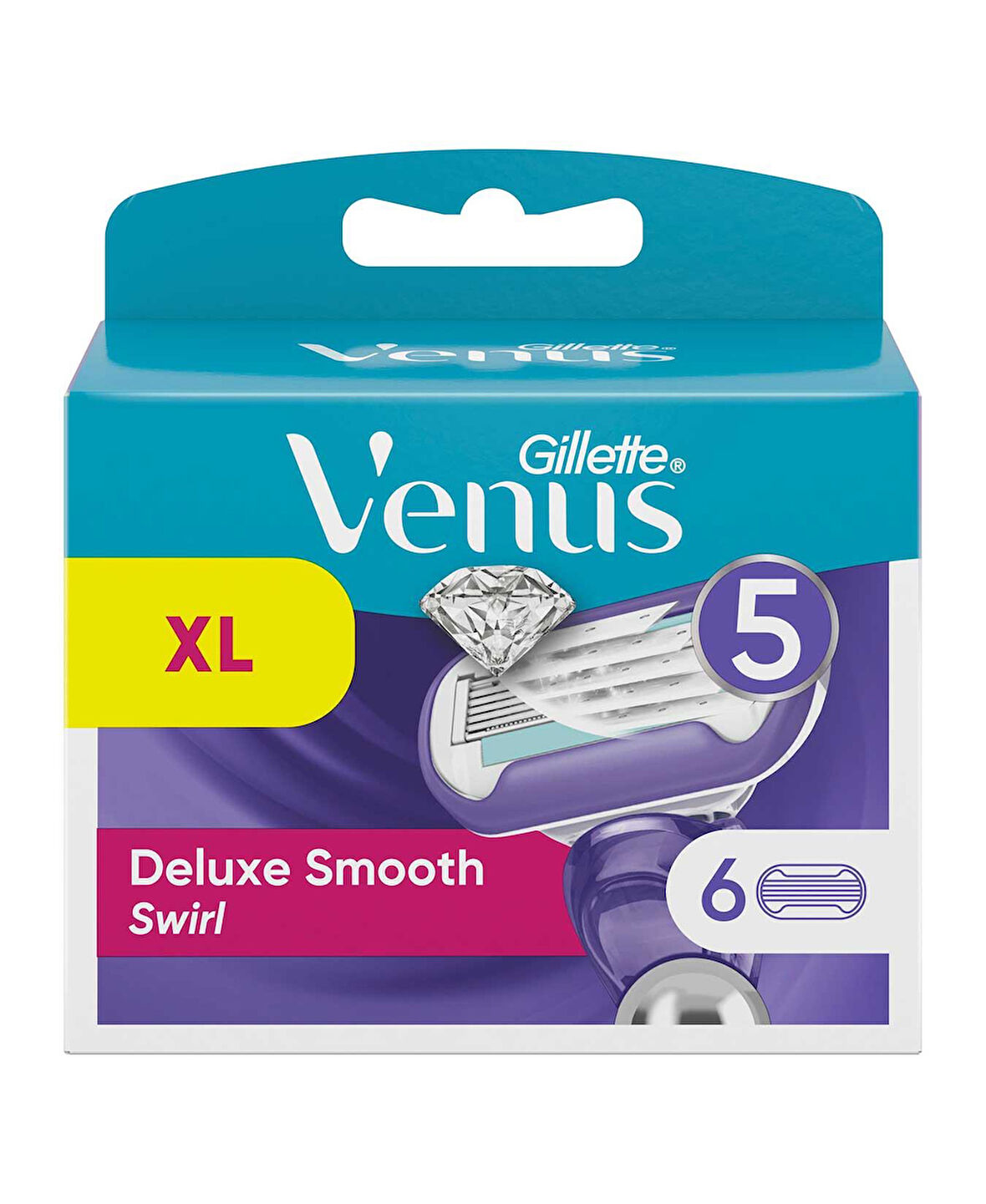 Gillette Venüs Deluxe Smooth Swirl Tıraş Bıçağı Yedek 6'lı