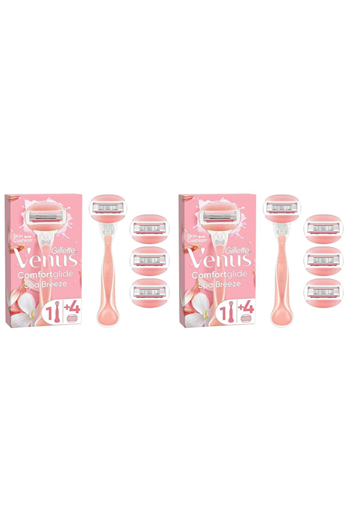 Venus Comfortglide Spa Breeze Kadın 2 Adet Tıraş Makinesi Yedek Başlıklı Tıraş Bıçağı