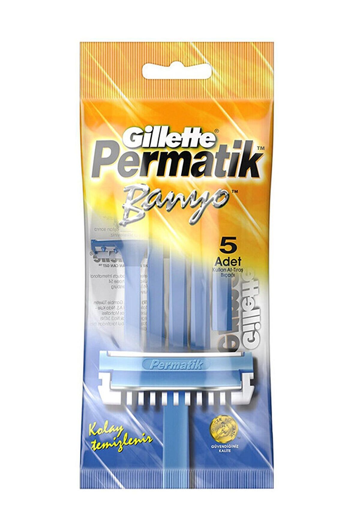 Gillette Permatik 5'li Banyo Kullan At Tıraş Bıçağı