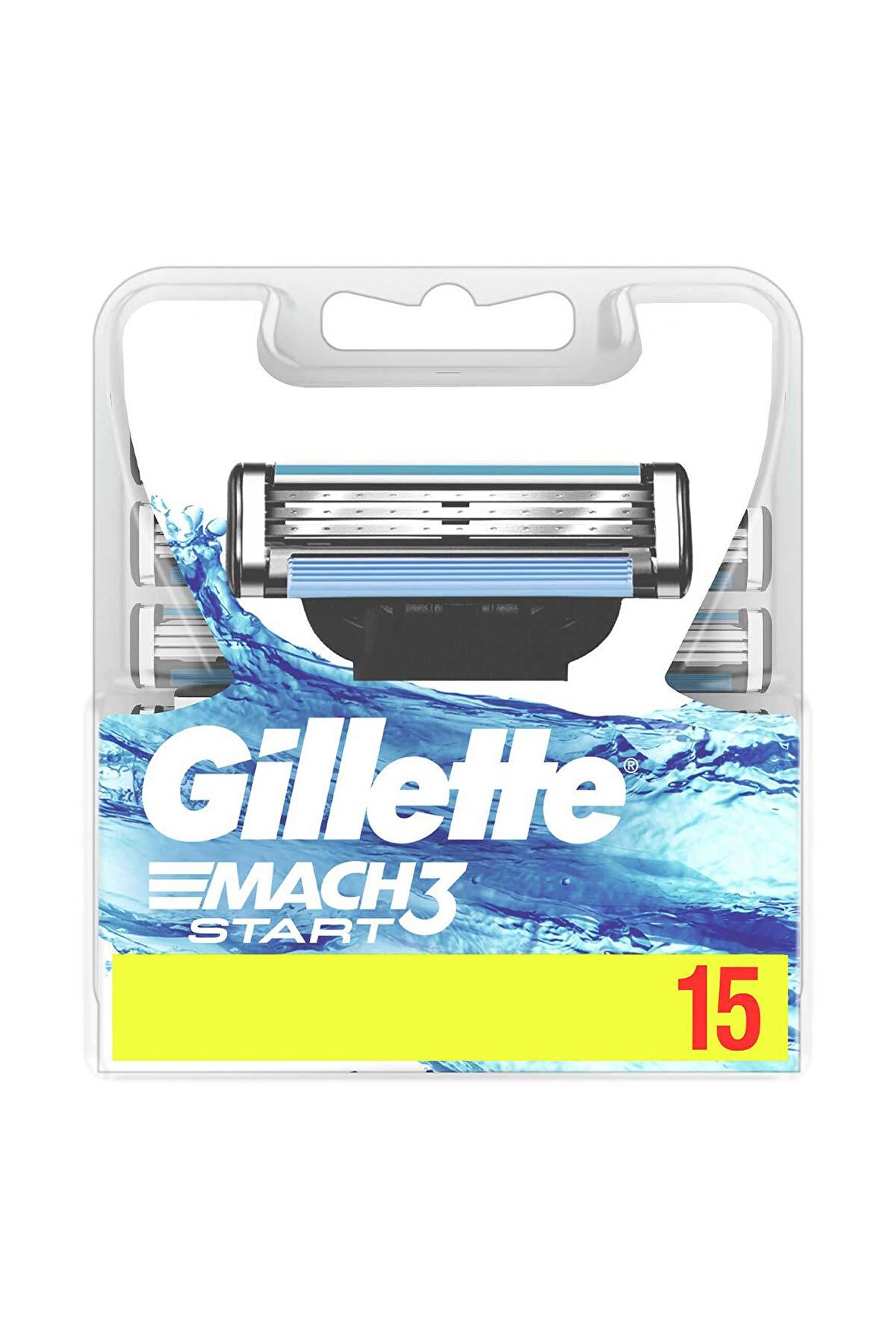 Gillette Mach 3 Start 15'li 3 Bıçaklı Tüm Cilt Tipleri İçin Bıçak Yedeği