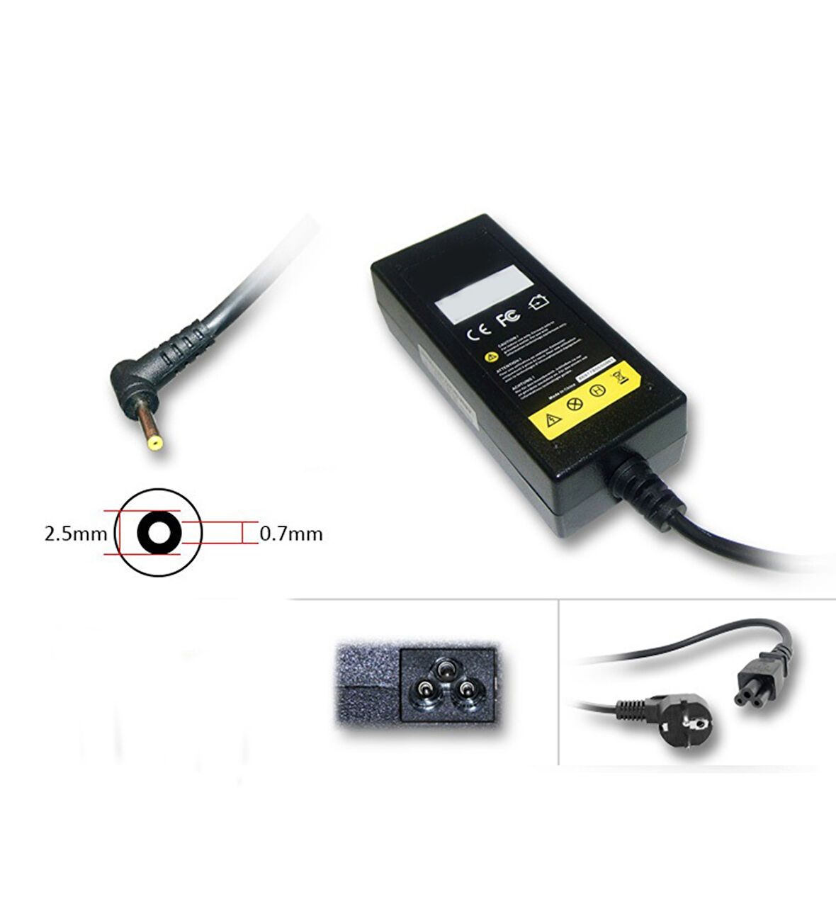 Asus 19V 2.1A 40W 2.5x0.7 mm Şarj Notebook Adaptör Laptop Şarj