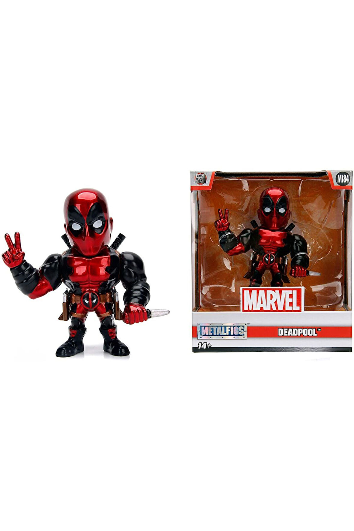 Marvel Deadpool Dead pool Figür Marvel 4" Deadpool Figürü Dıecast Metal Figür